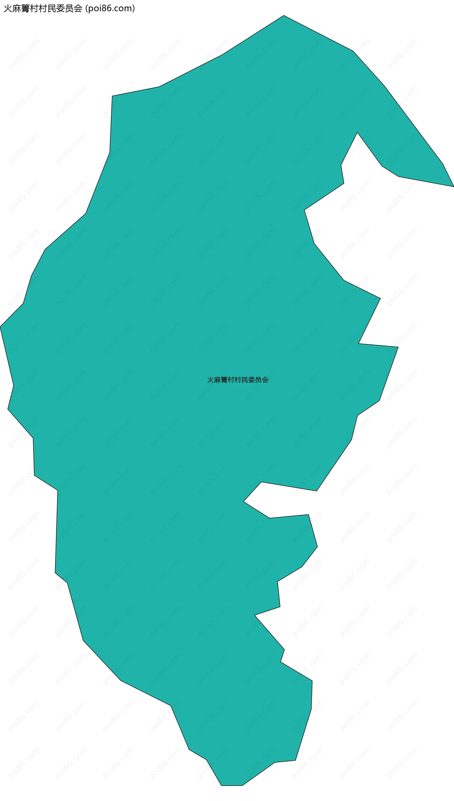 火麻箐村村民委员会边界地图
