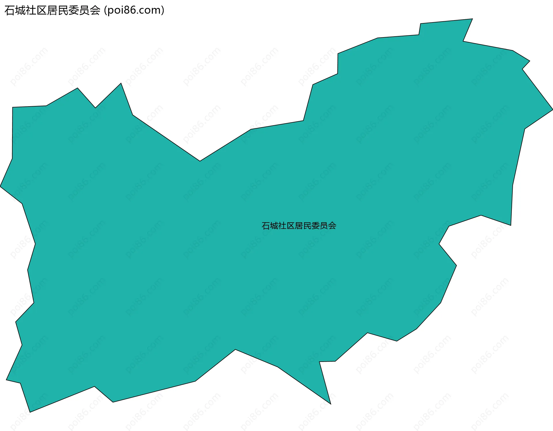 石城社区居民委员会边界地图