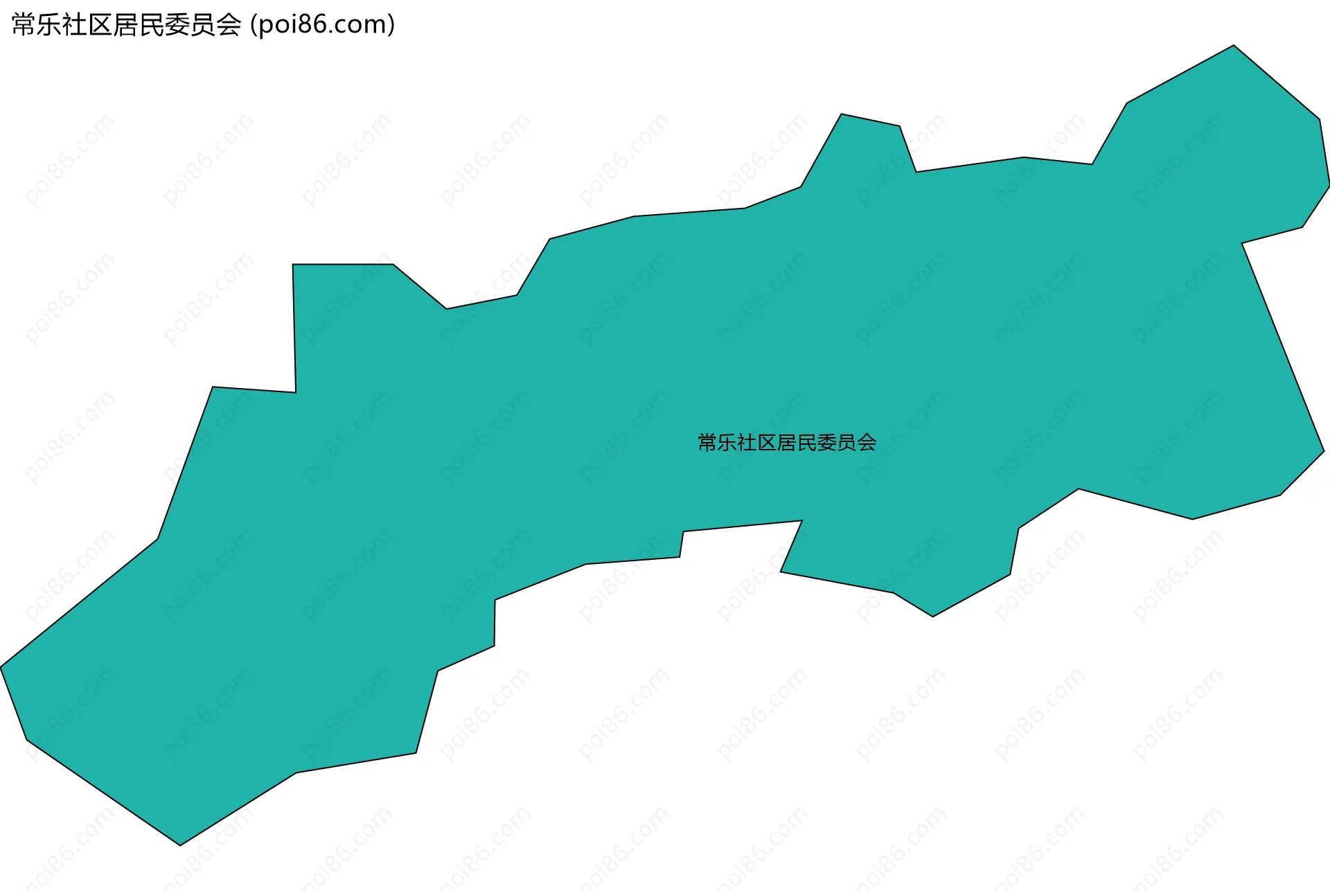 常乐社区居民委员会边界地图