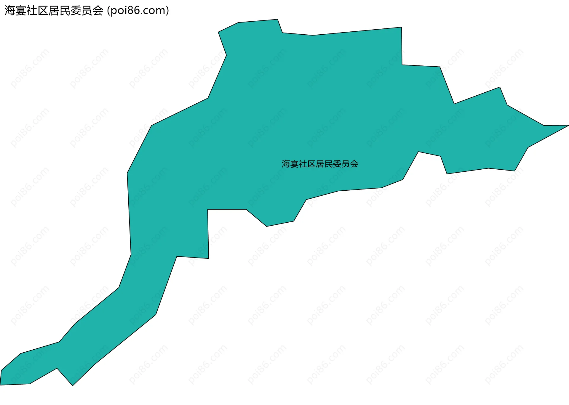 海宴社区居民委员会边界地图