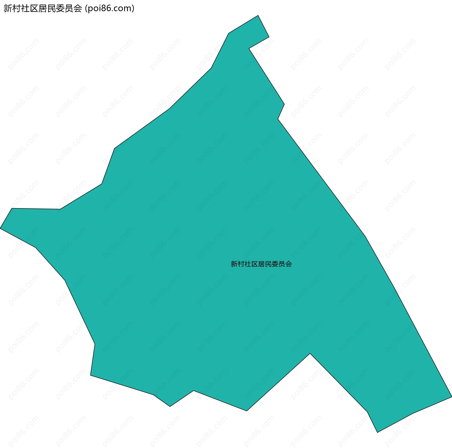 新村社区居民委员会边界地图
