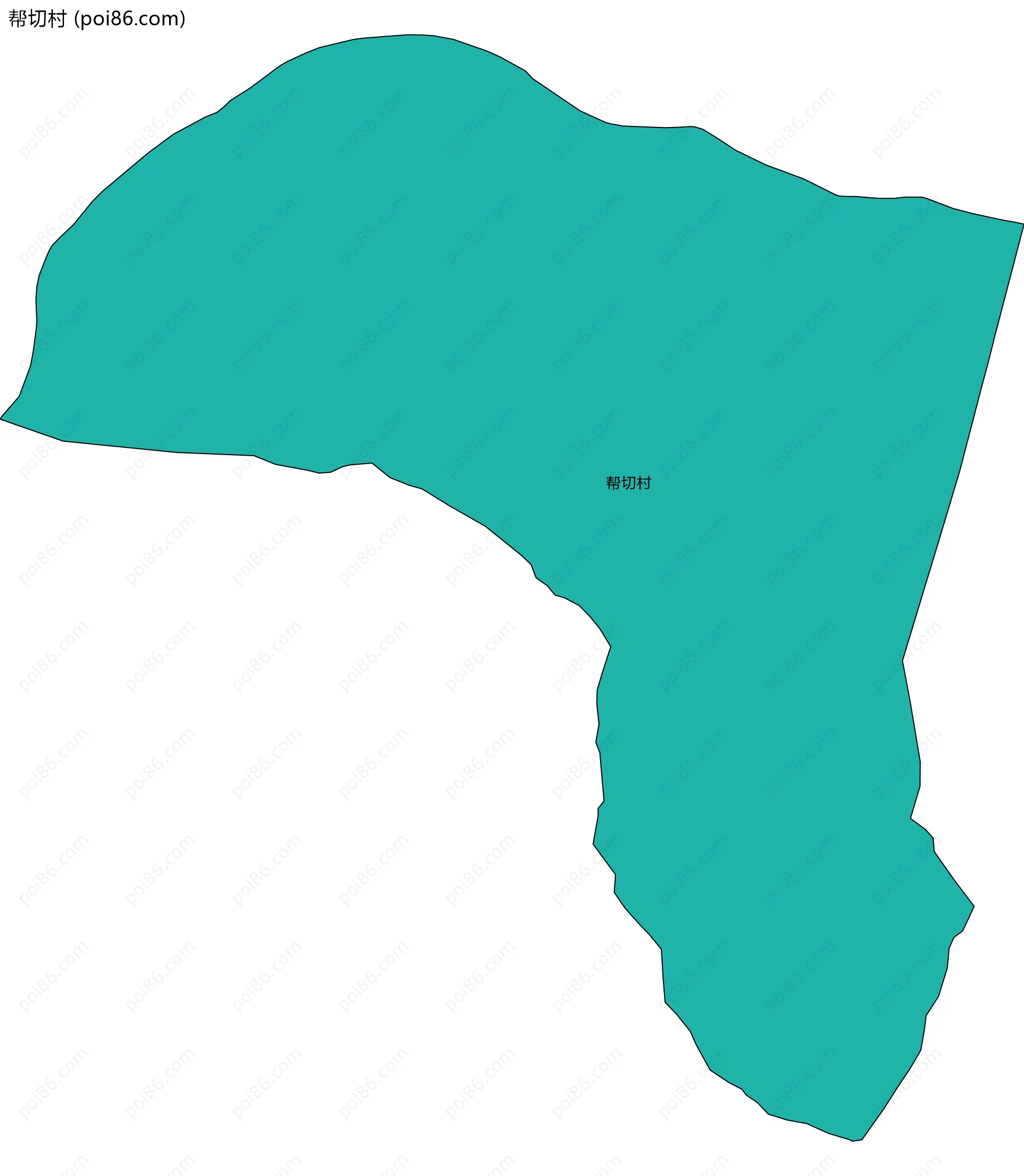 帮切村边界地图