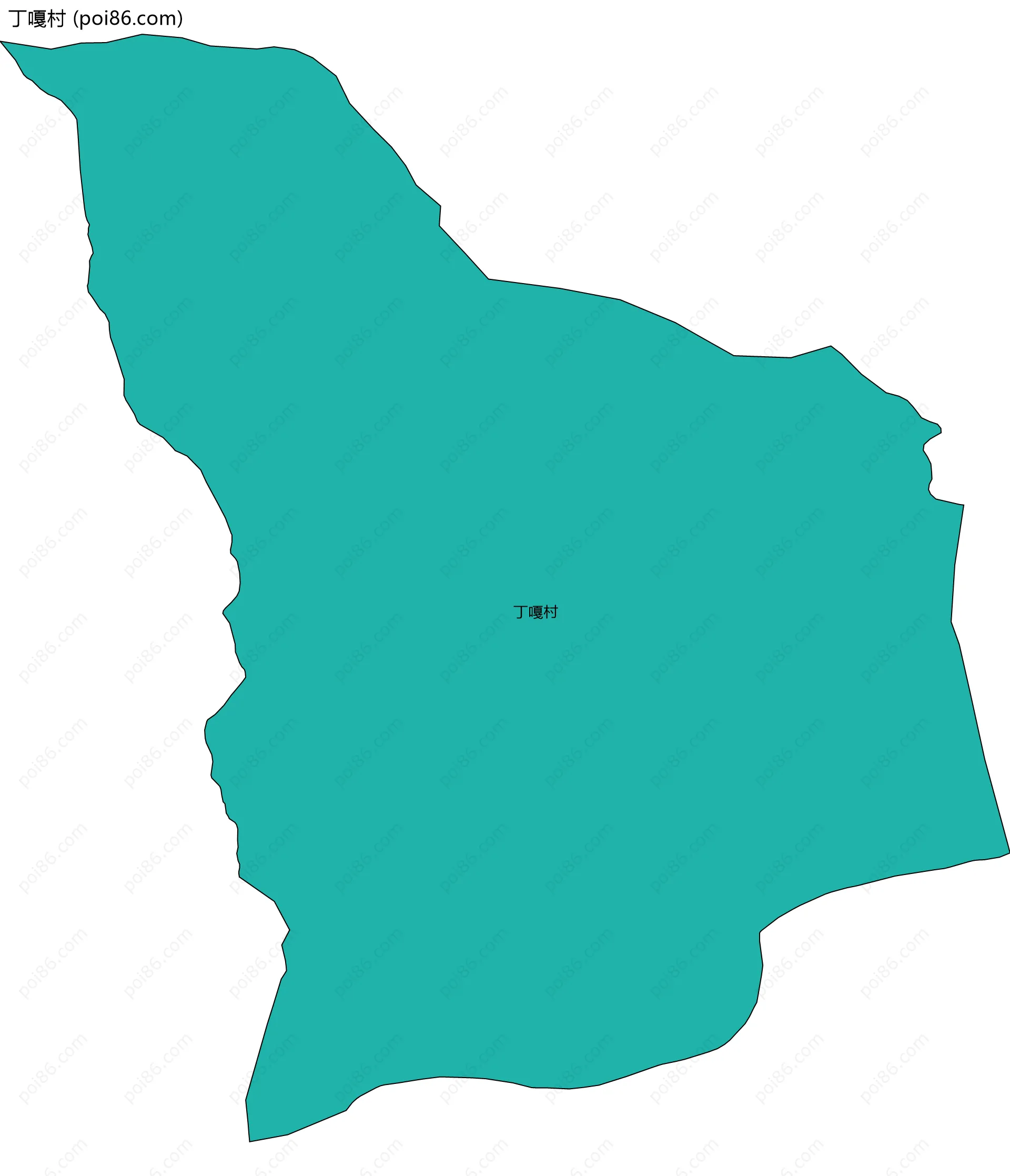 丁嘎村边界地图