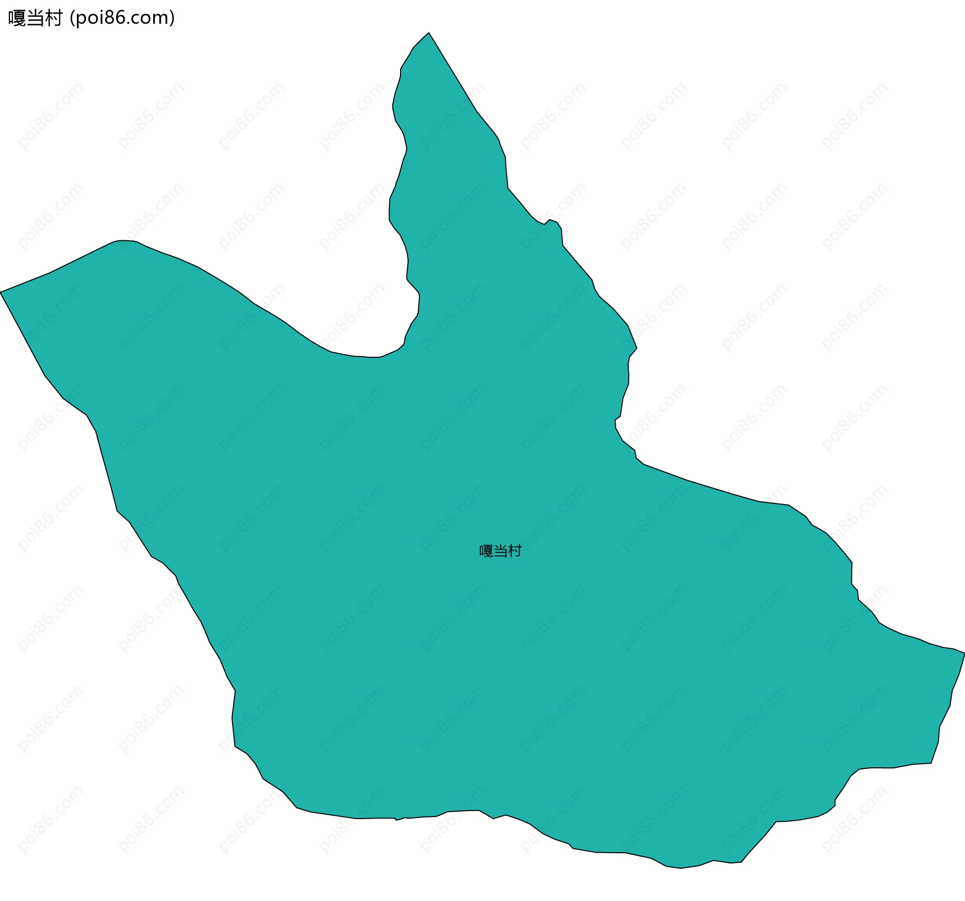 嘎当村边界地图