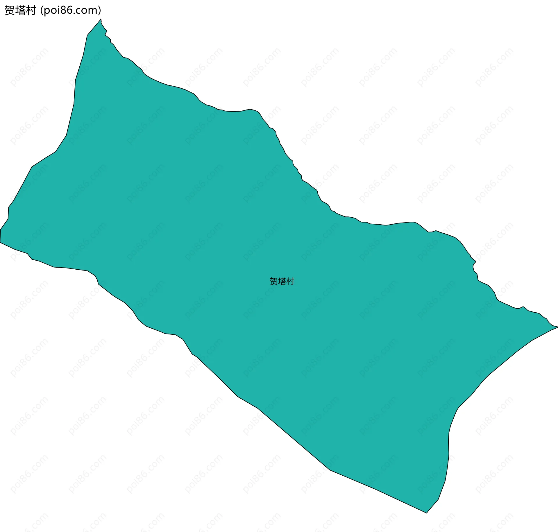 贺塔村边界地图