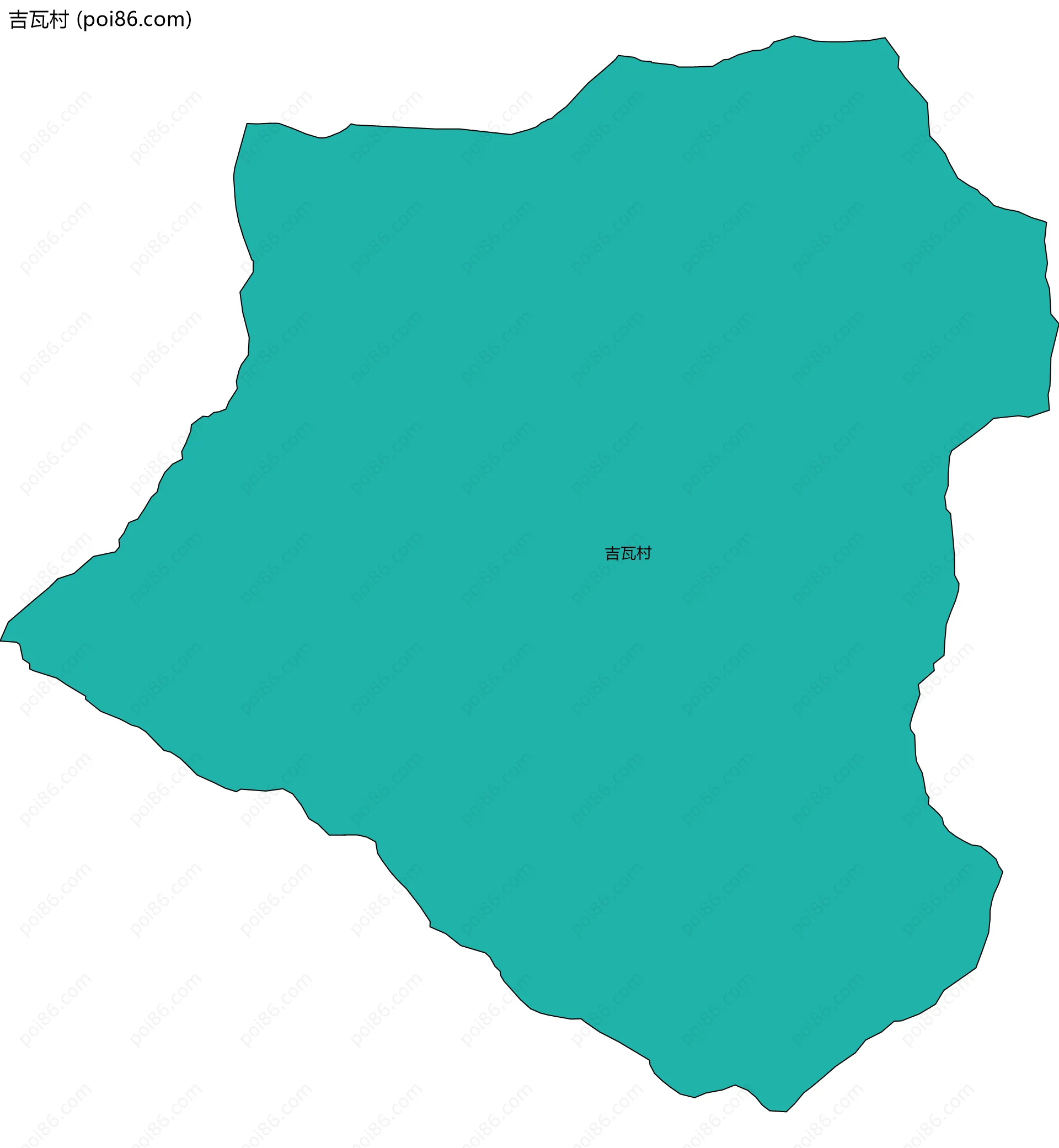 吉瓦村边界地图