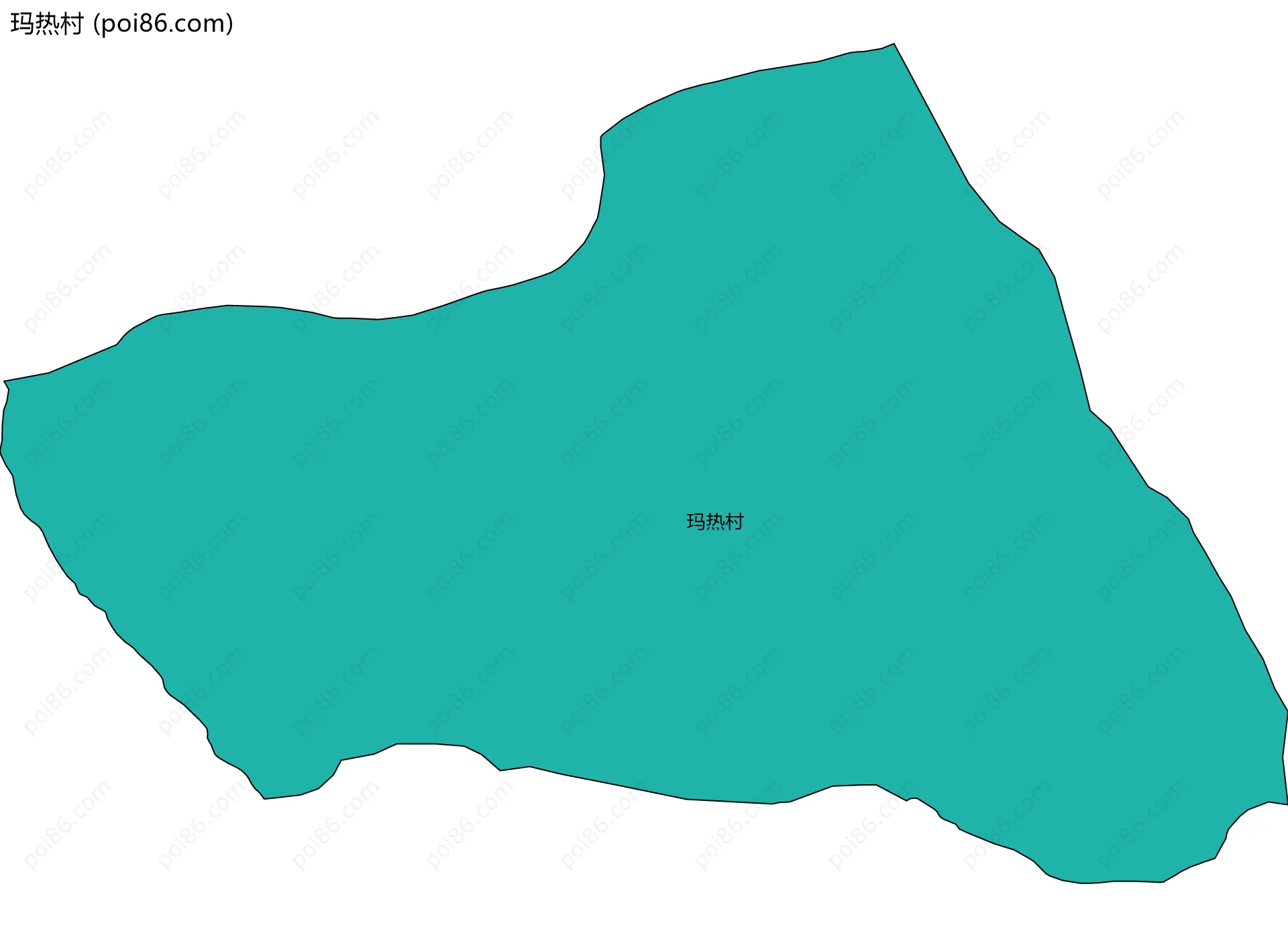 玛热村边界地图