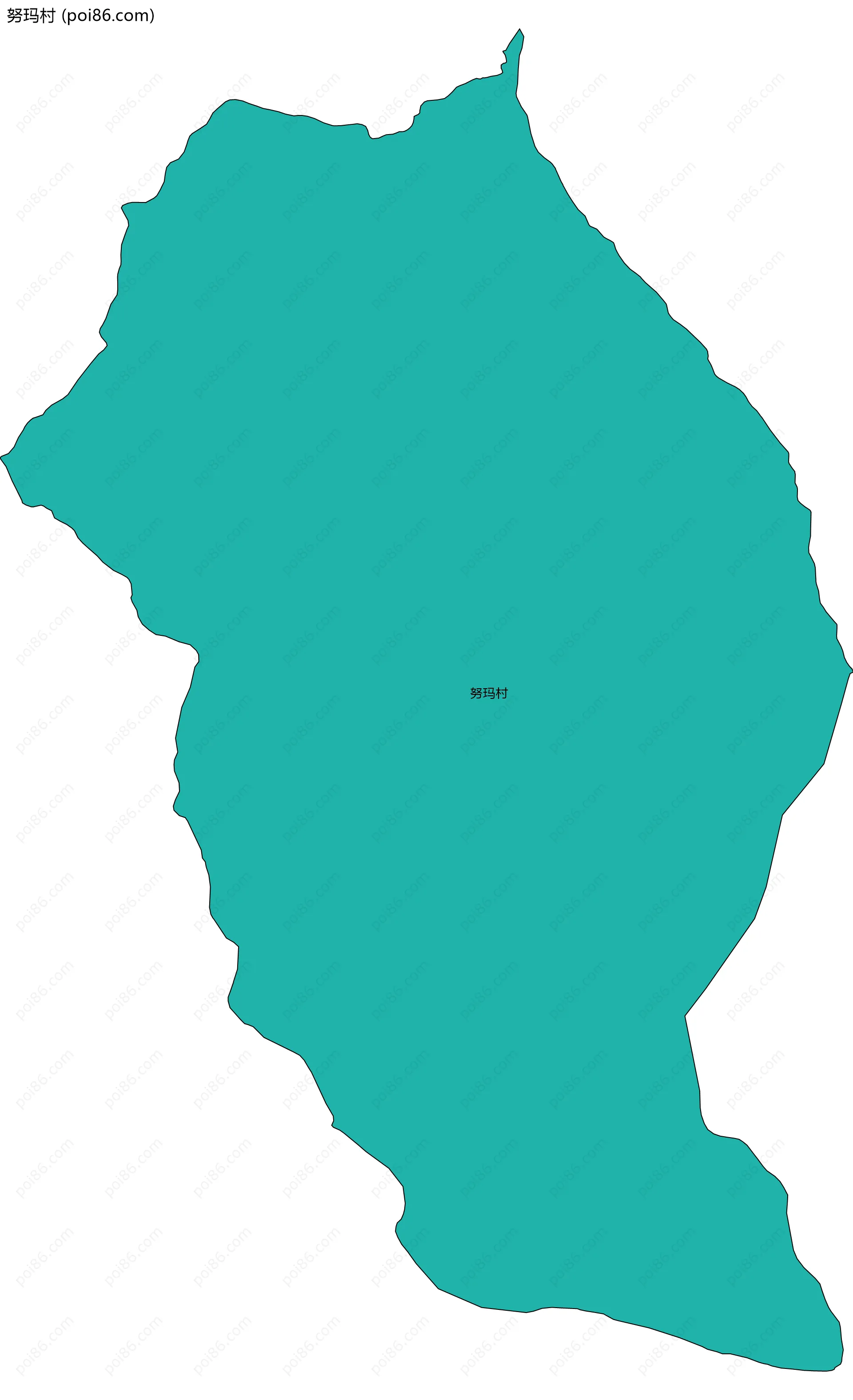 努玛村边界地图