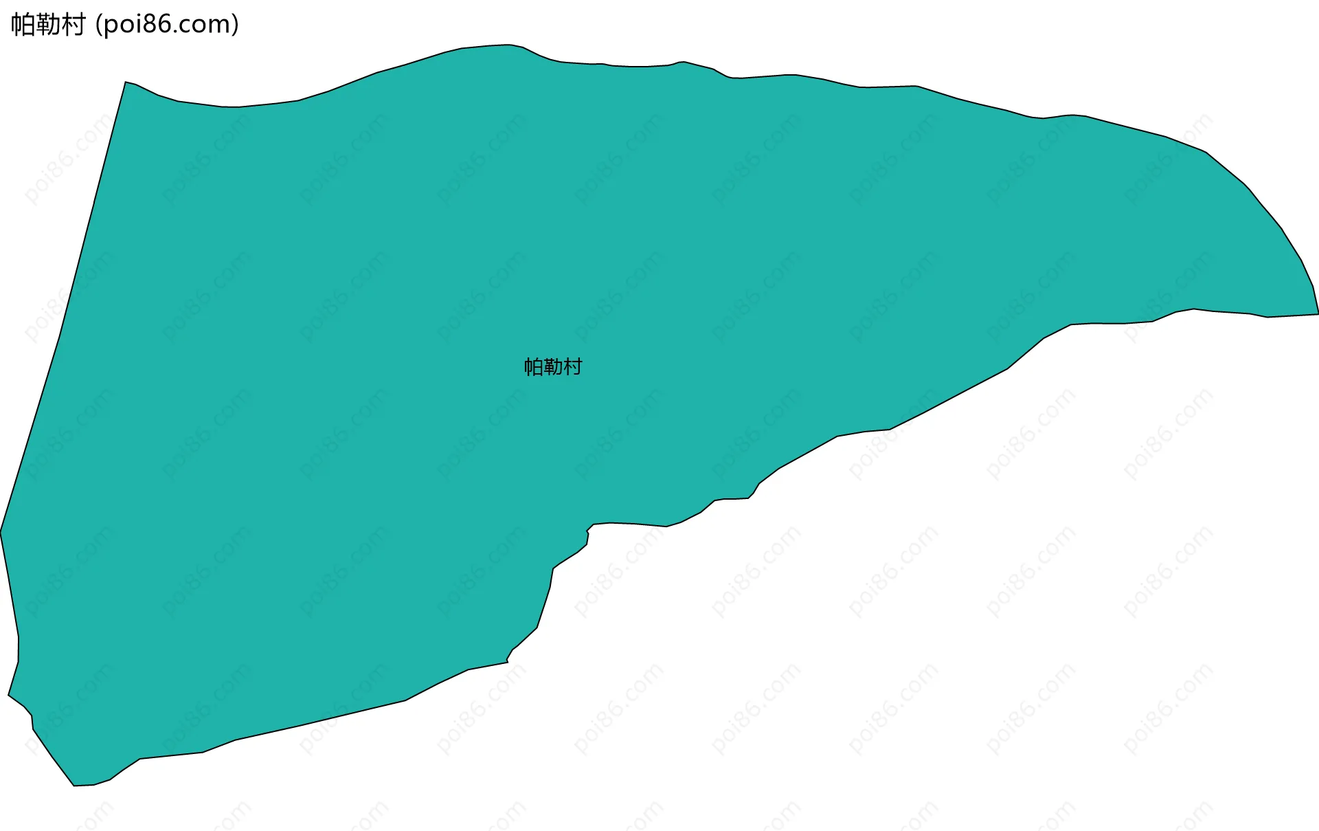 帕勒村边界地图