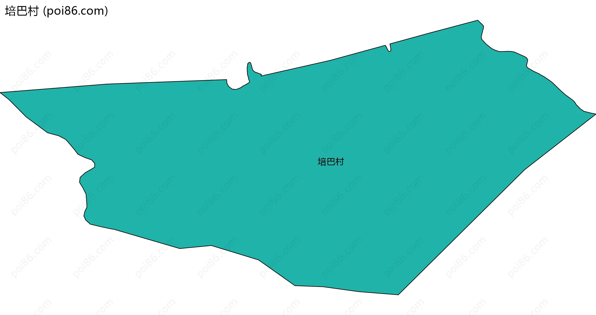 培巴村边界地图