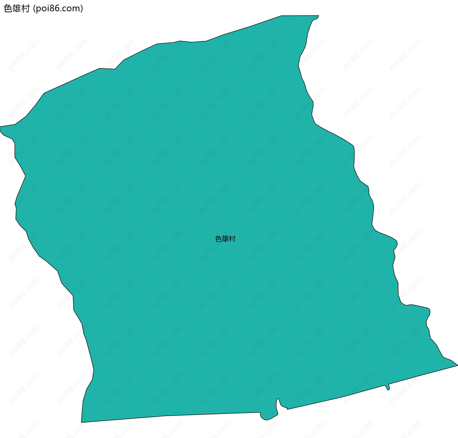 色雄村边界地图