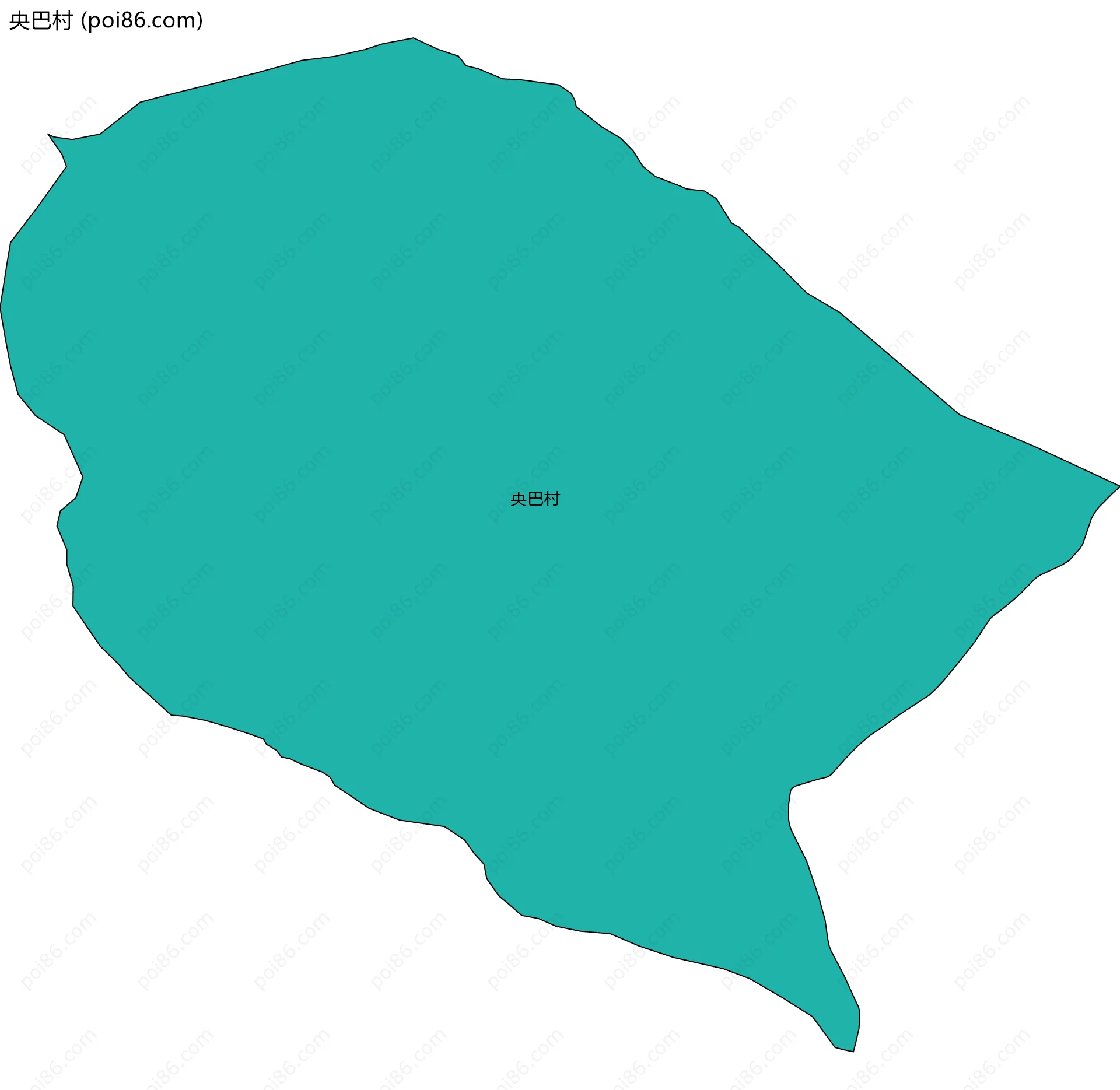 央巴村边界地图