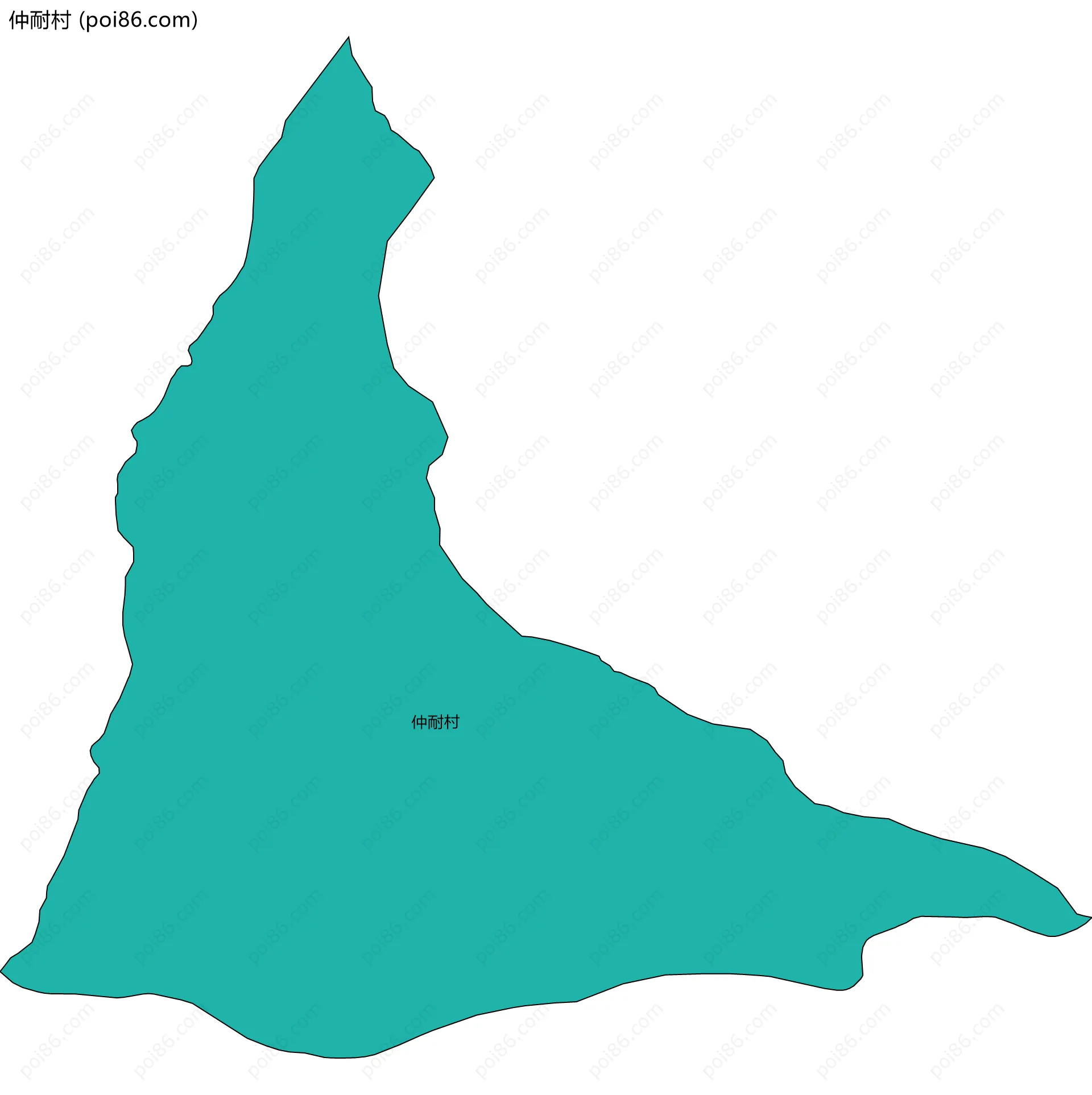仲耐村边界地图