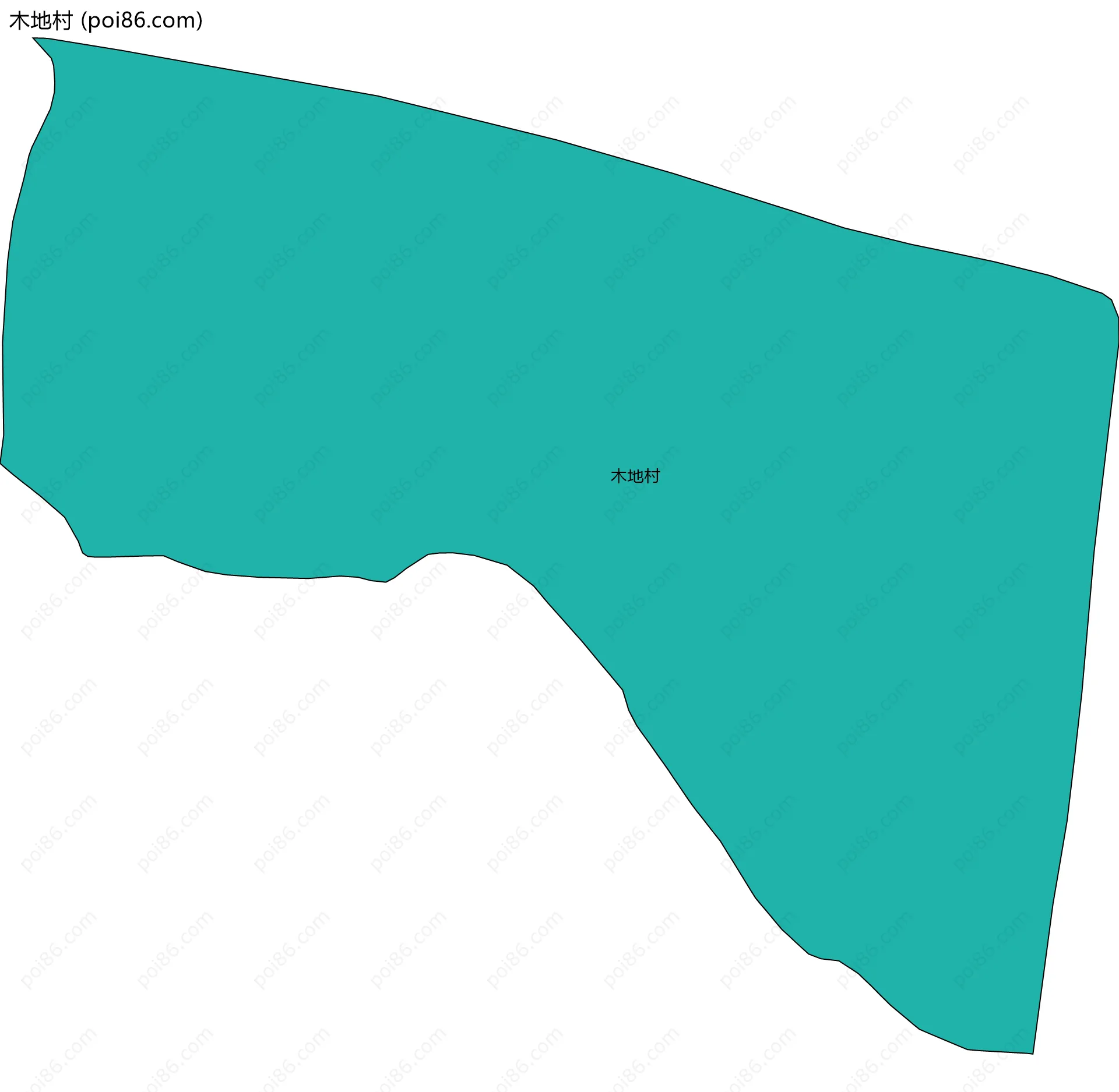 木地村边界地图