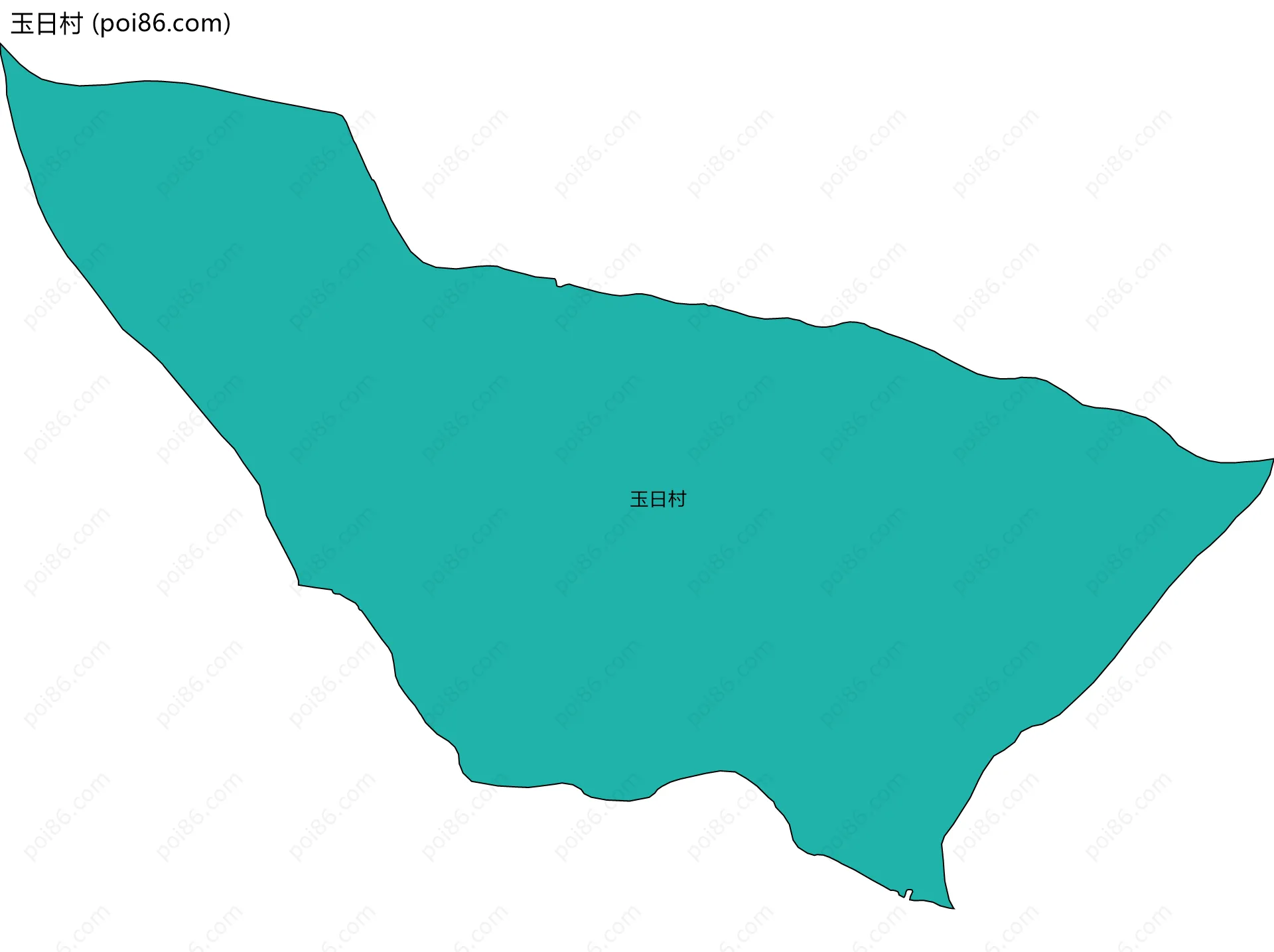 玉日村边界地图