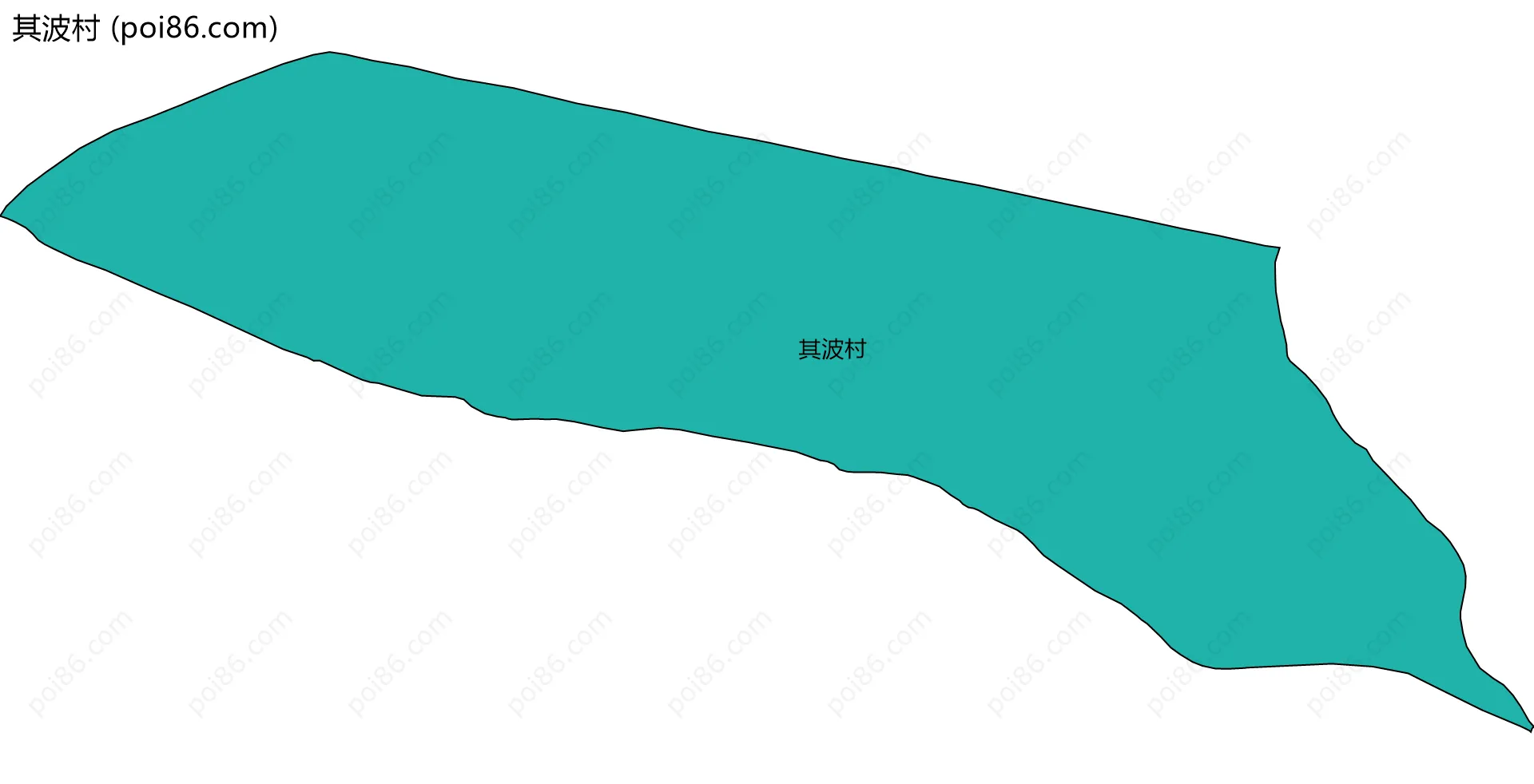 其波村边界地图