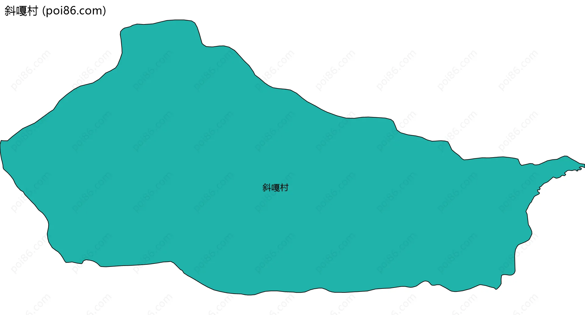 斜嘎村边界地图