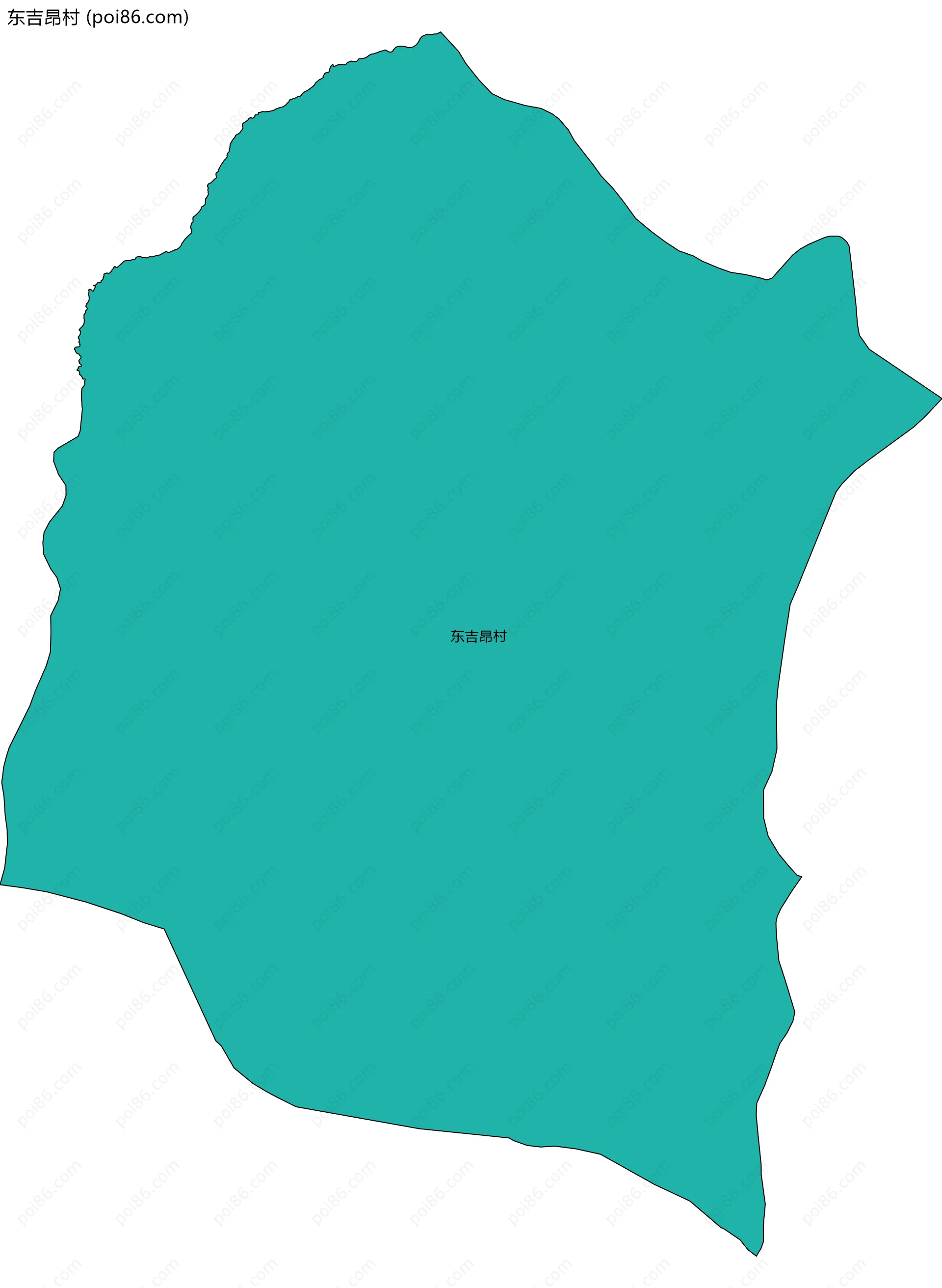 东吉昂村边界地图