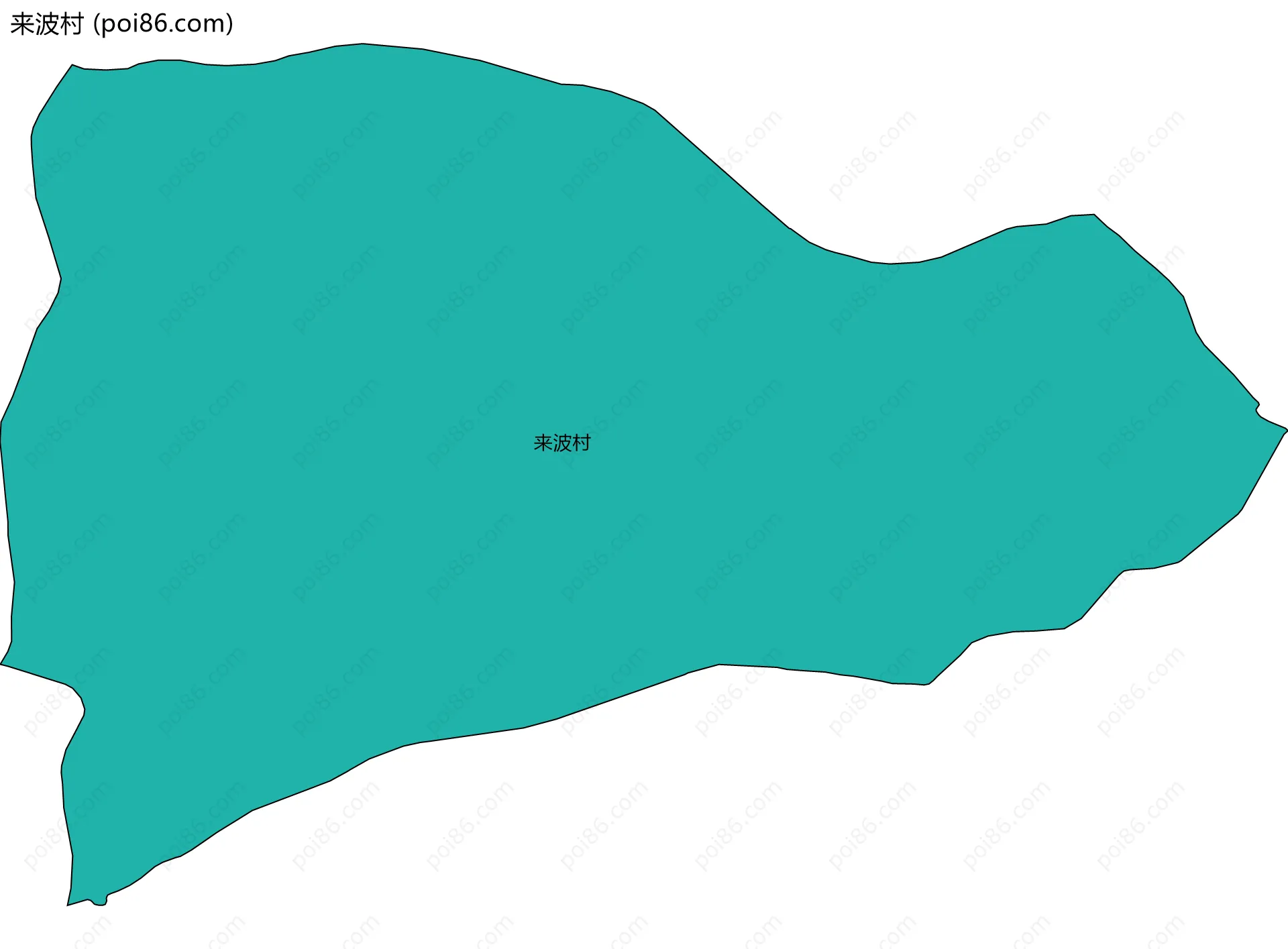 来波村边界地图