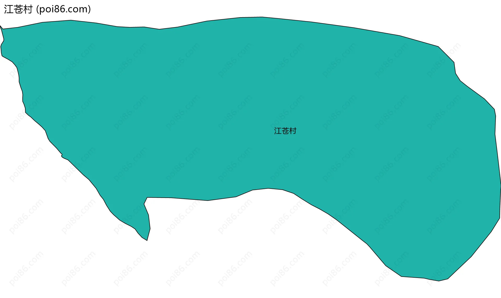 江苍村边界地图