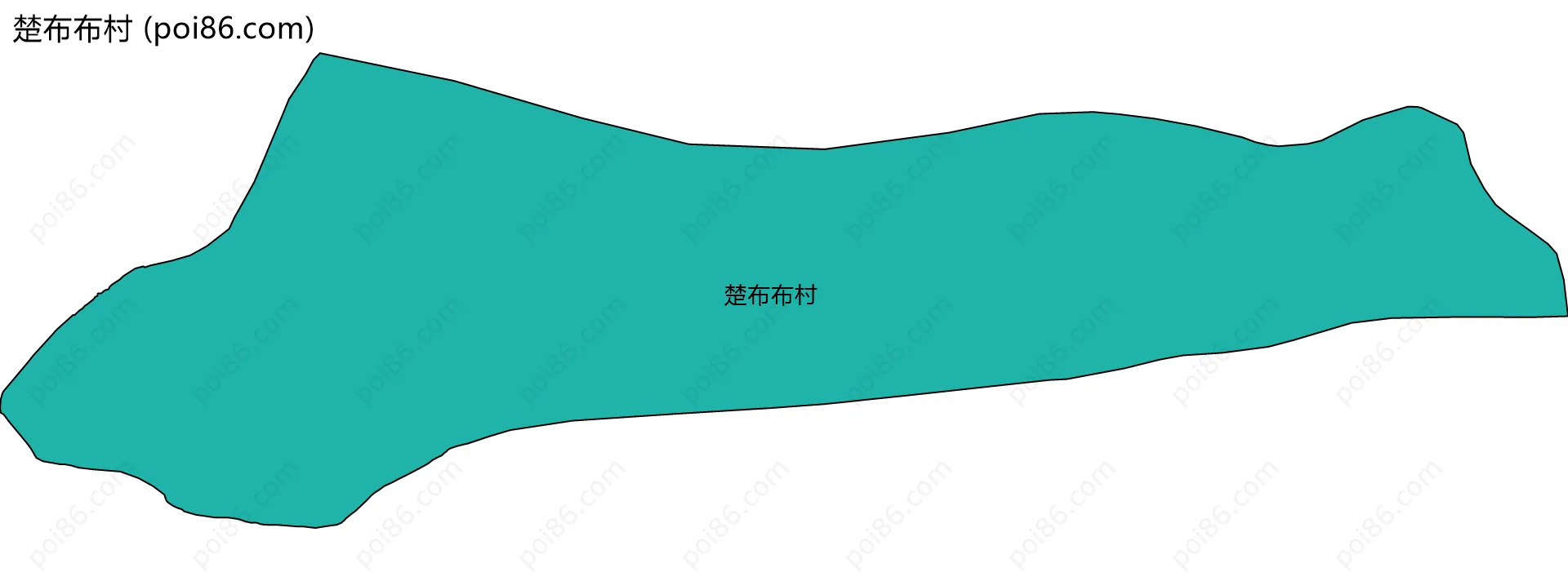 楚布布村边界地图