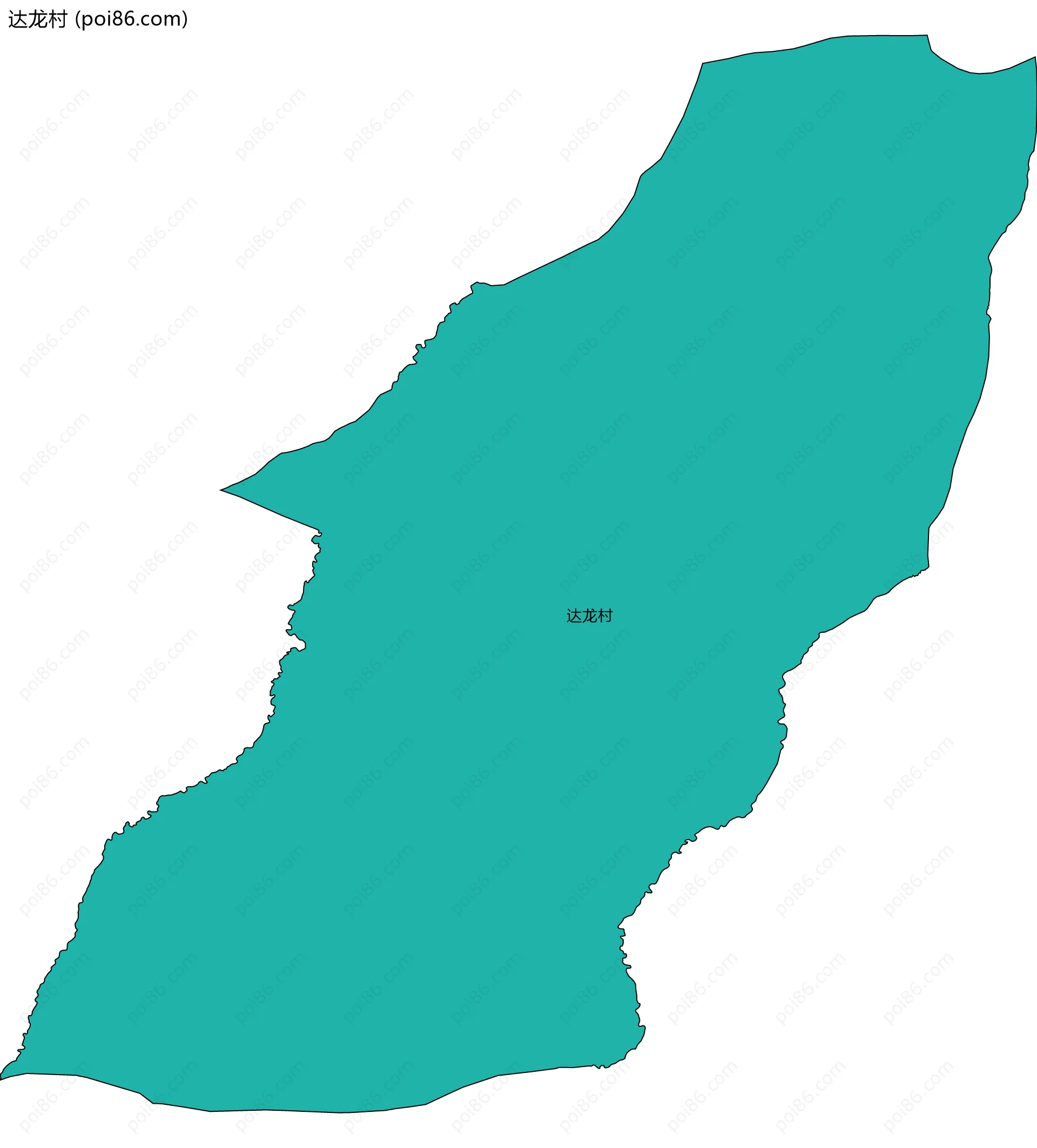 达龙村边界地图