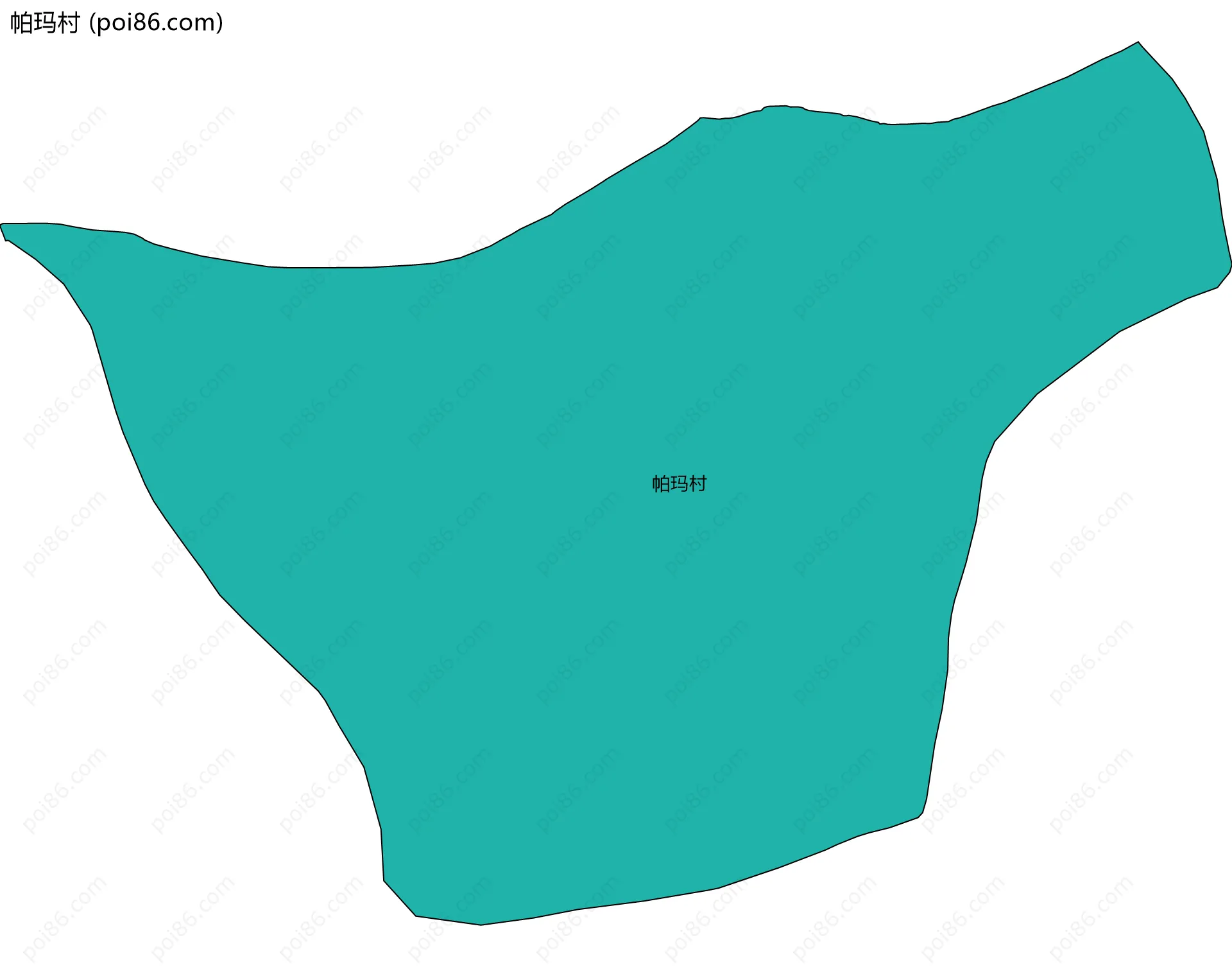 帕玛村边界地图