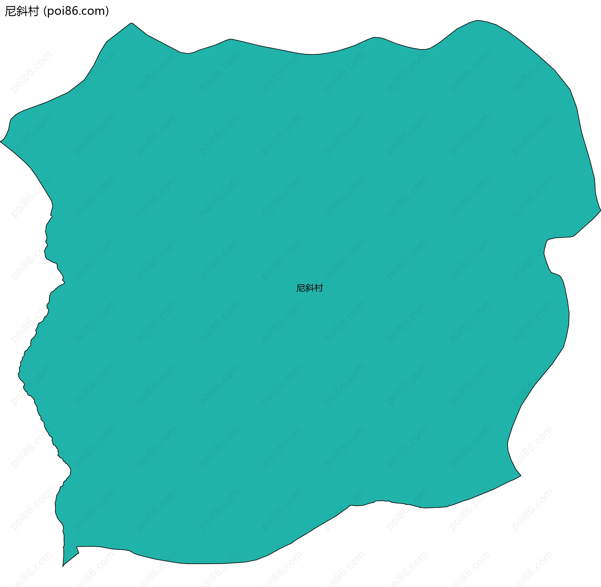尼斜村边界地图