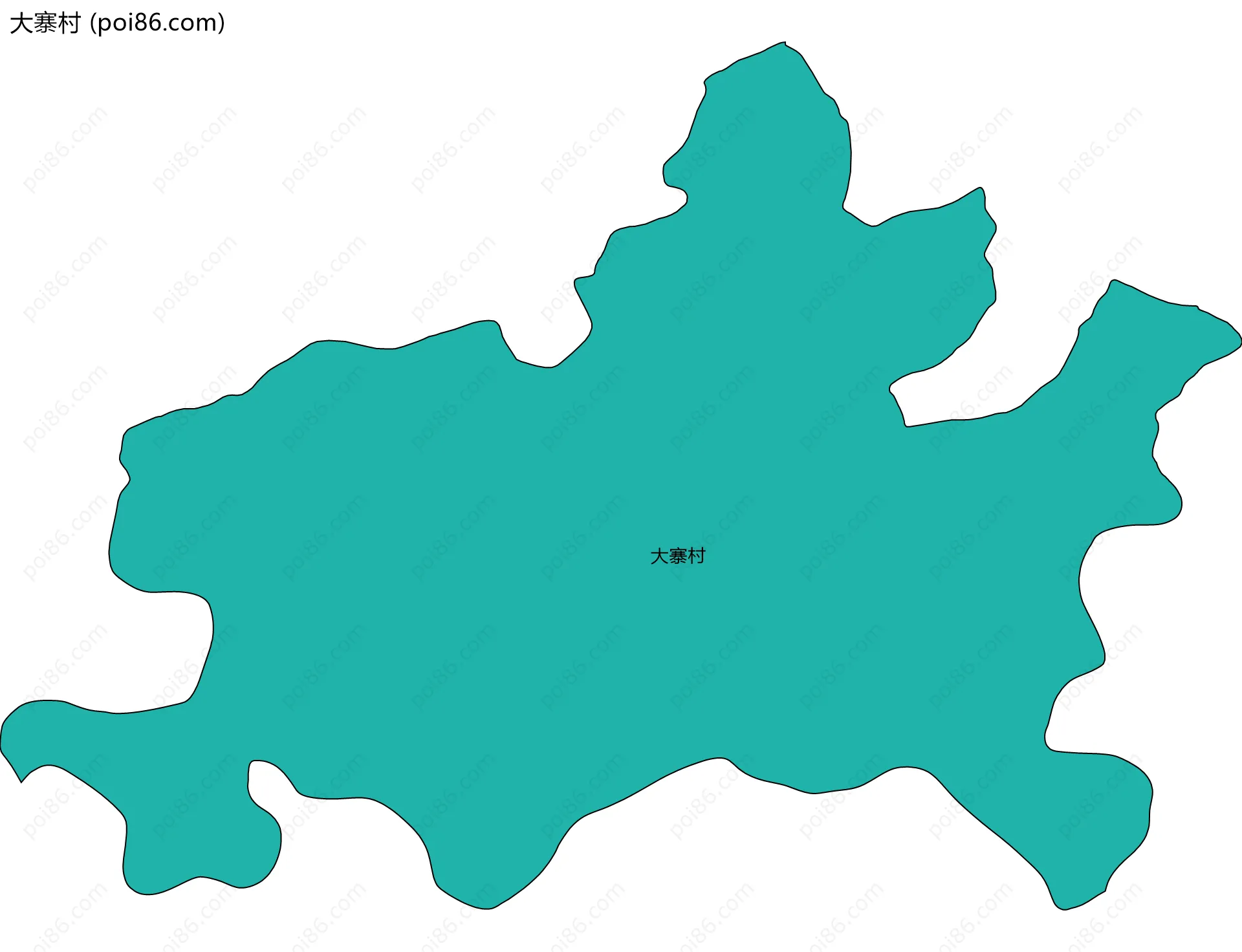 大寨村边界地图