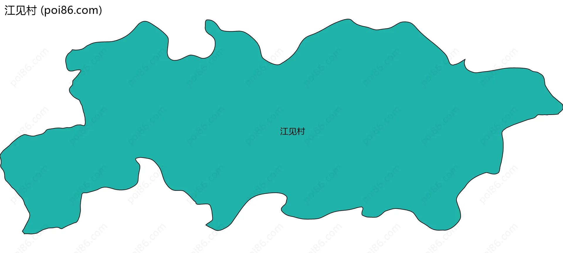 江见村边界地图