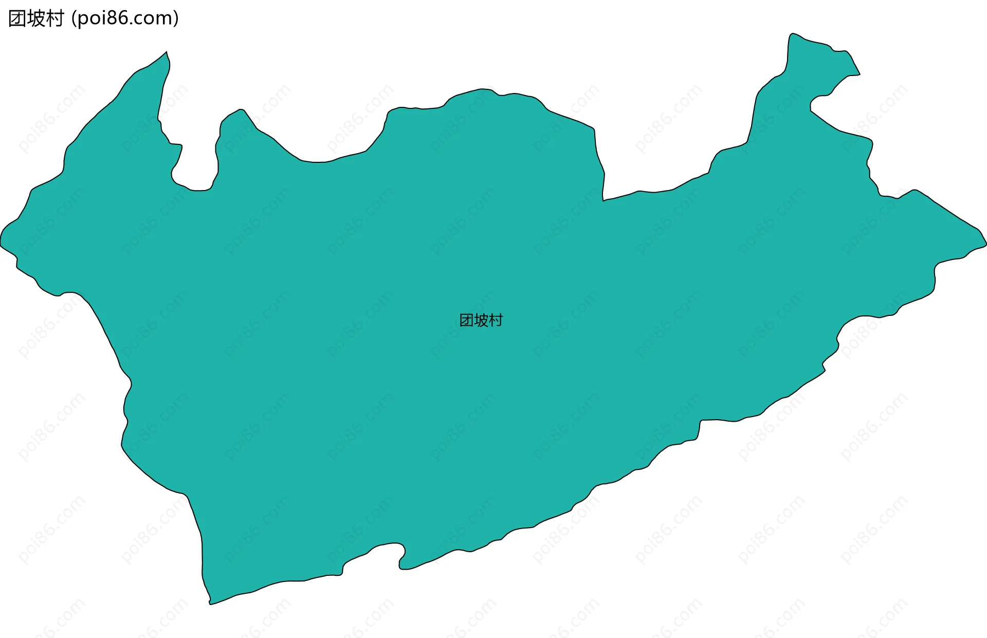 团坡村边界地图