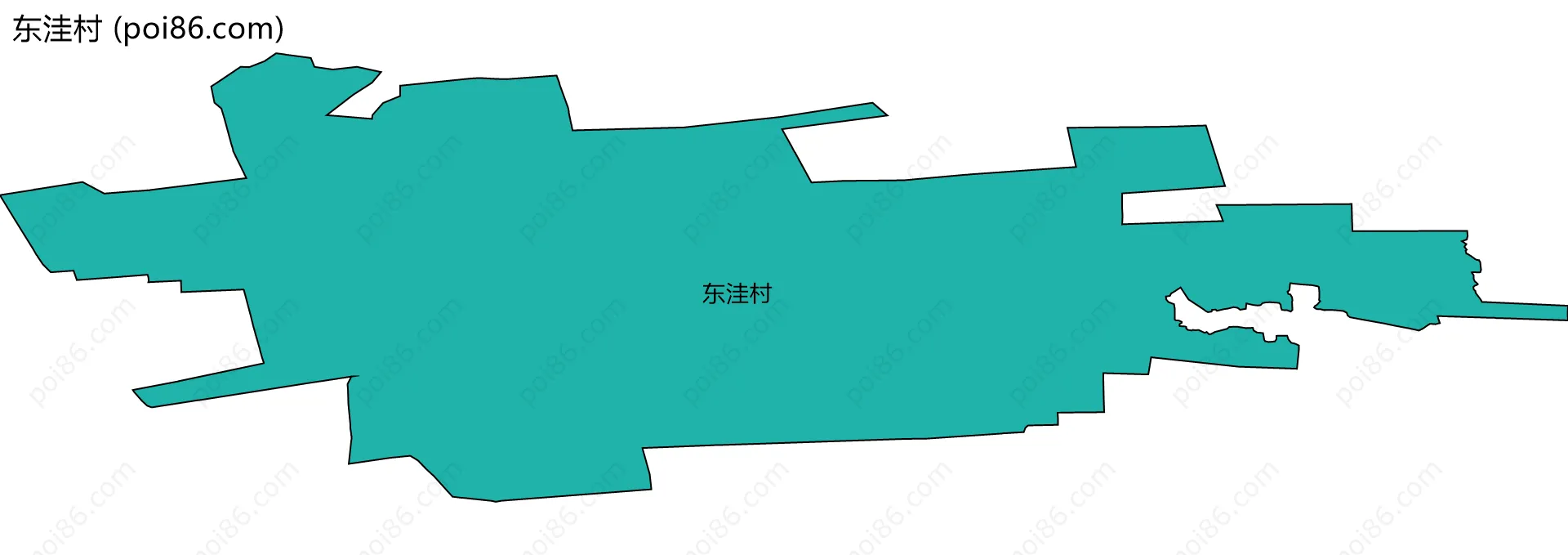 东洼村边界地图