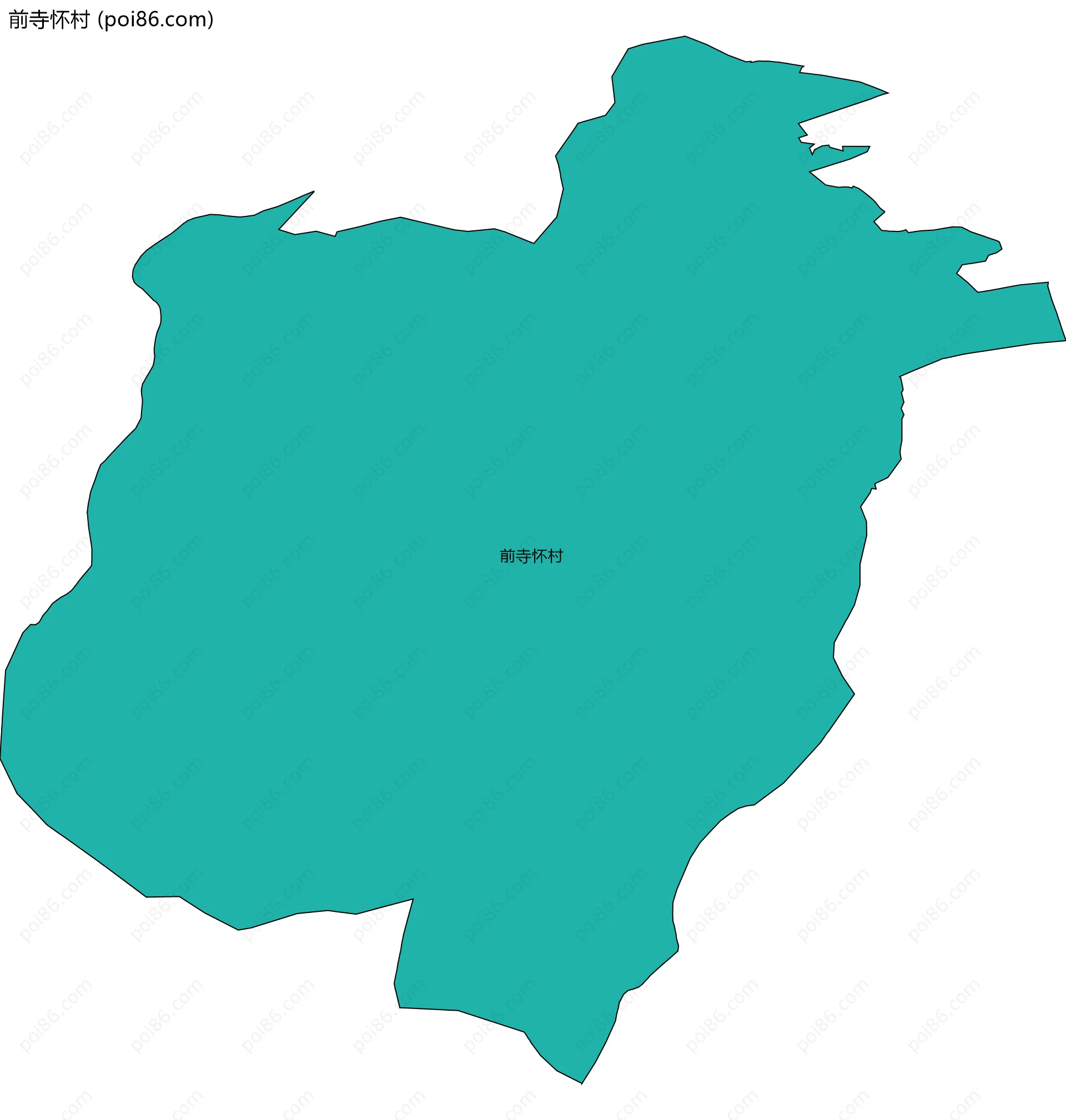 前寺怀村边界地图