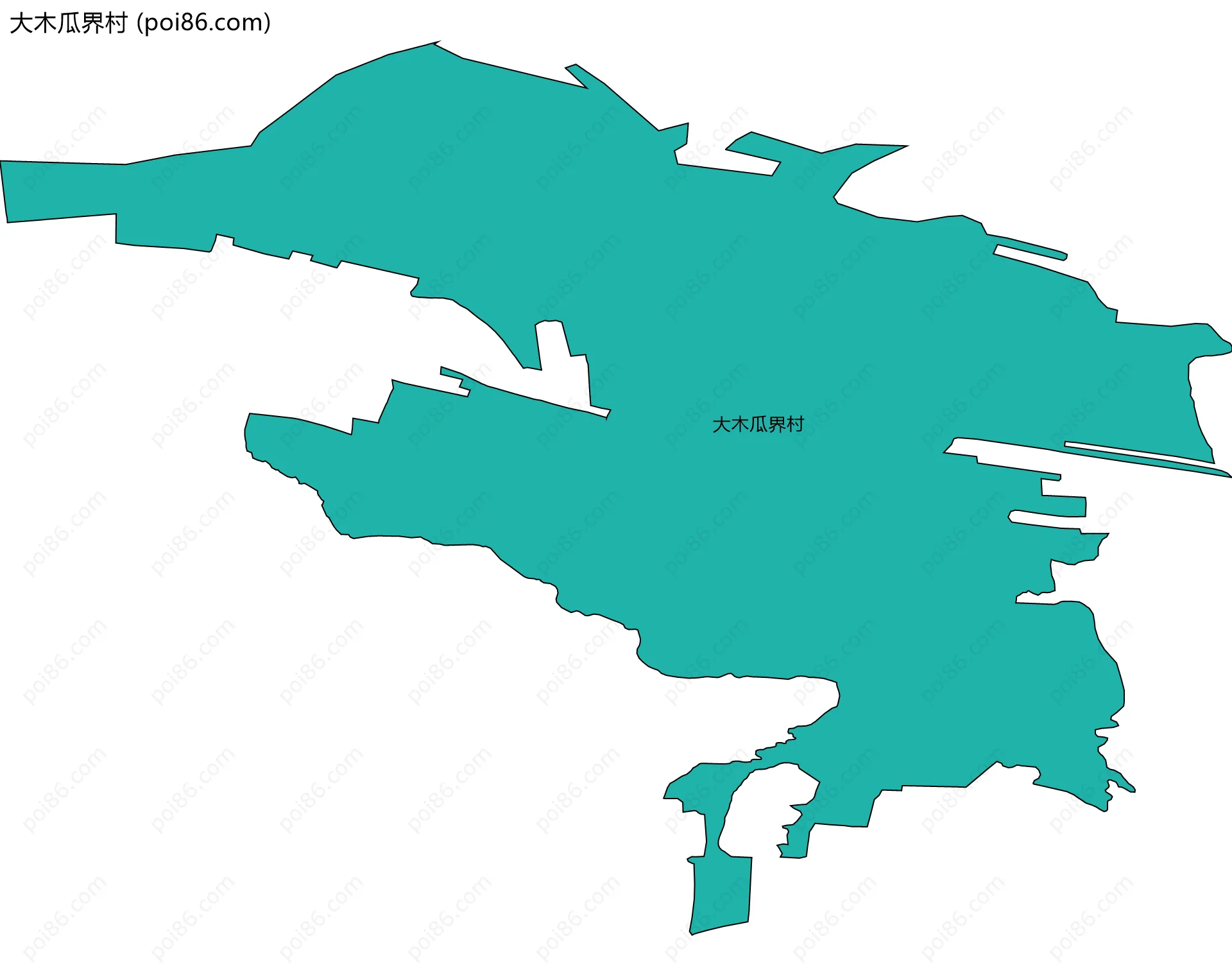 大木瓜界村边界地图