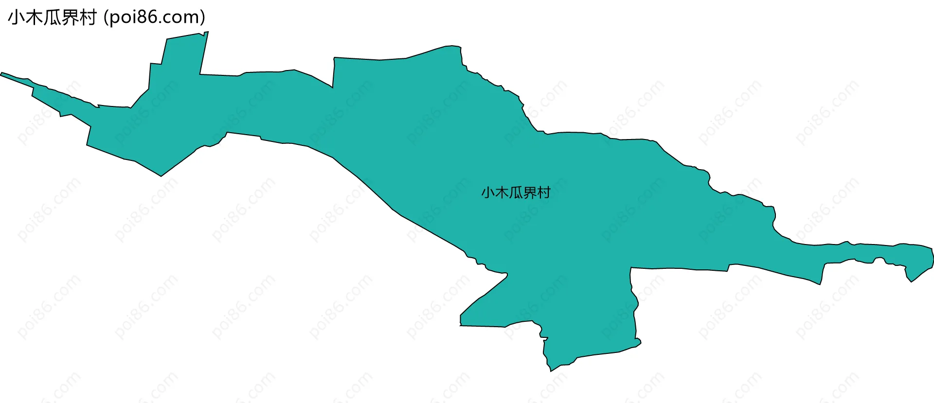 小木瓜界村边界地图
