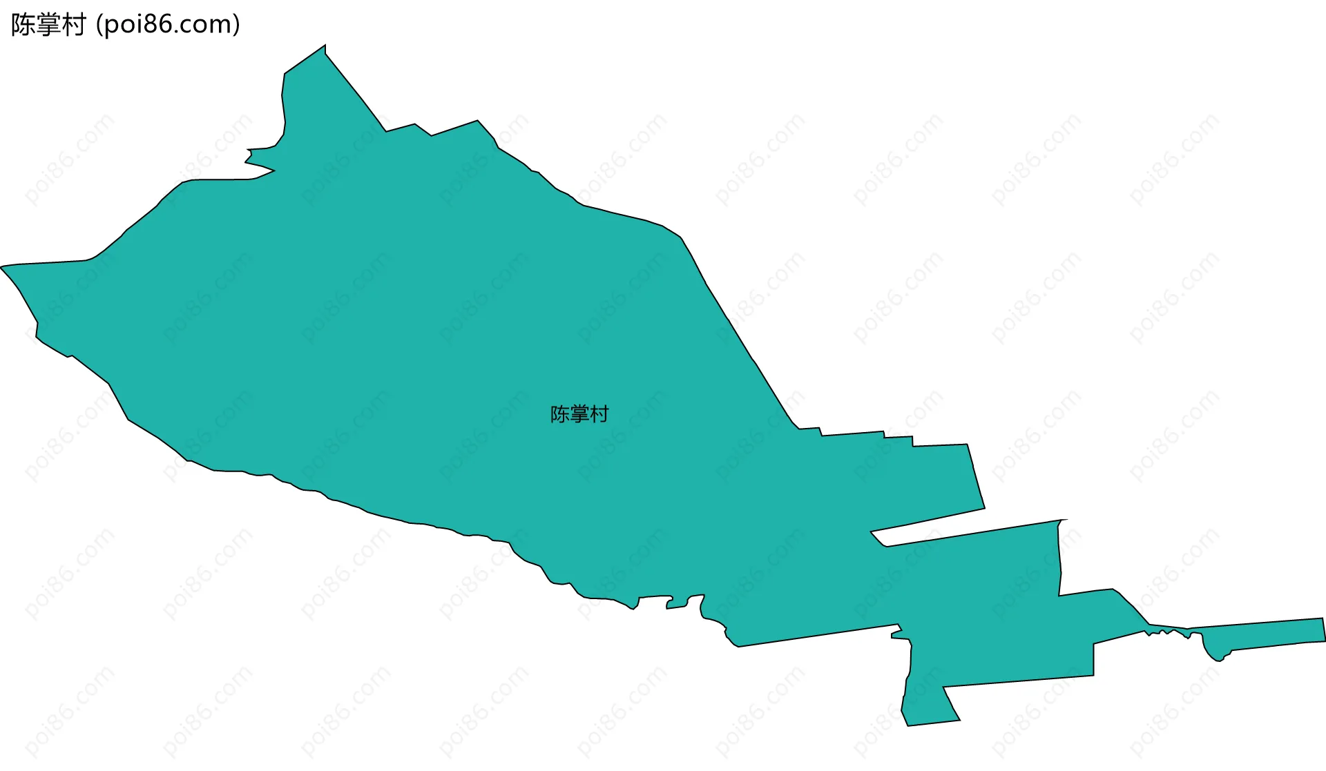 陈掌村边界地图