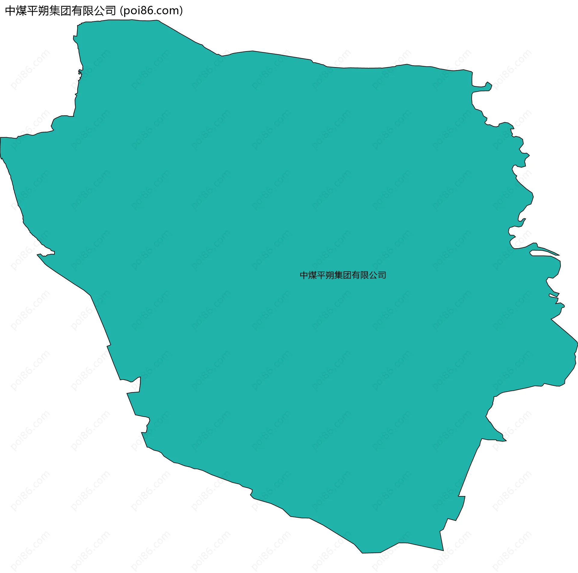 中煤平朔集团有限公司边界地图