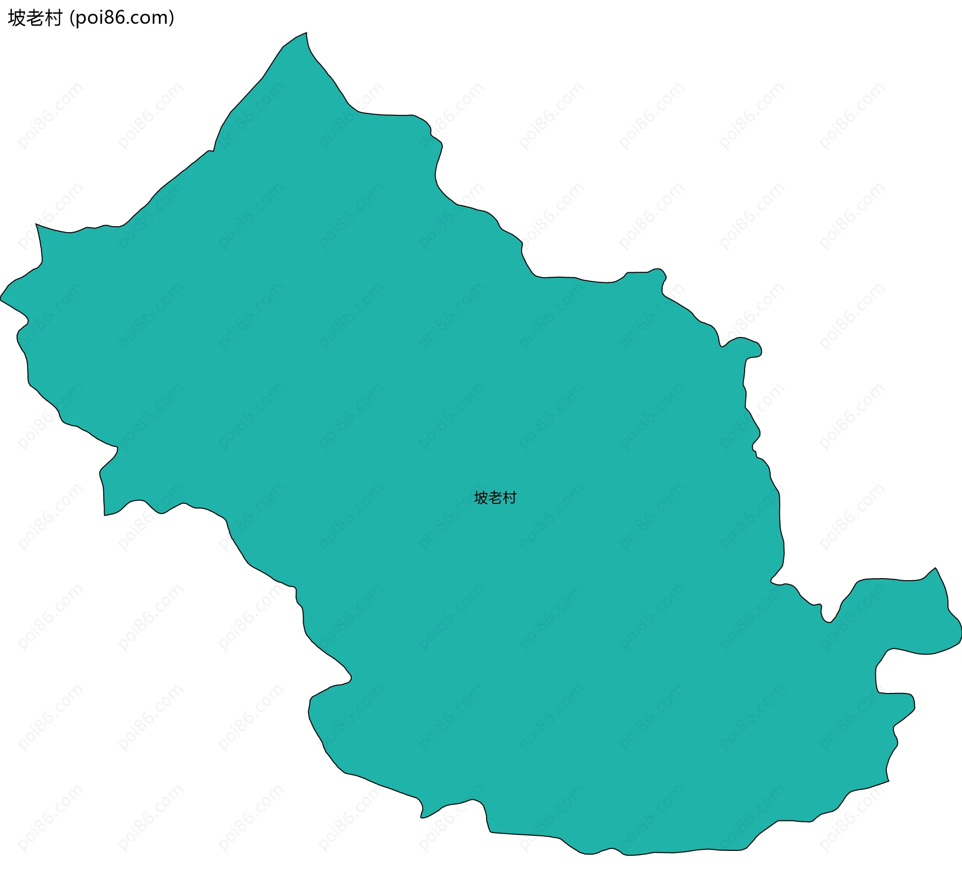 坡老村边界地图