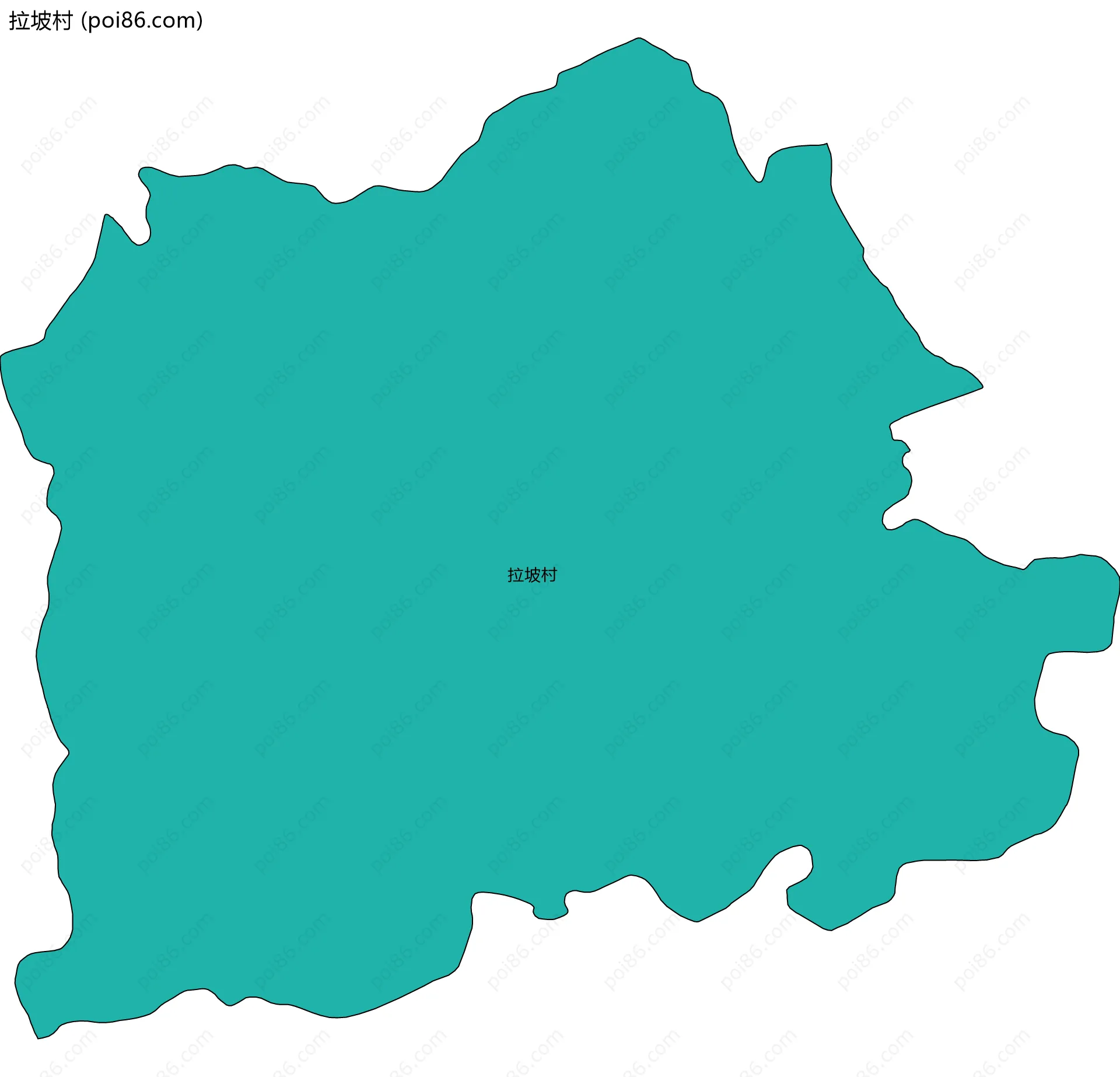 拉坡村边界地图