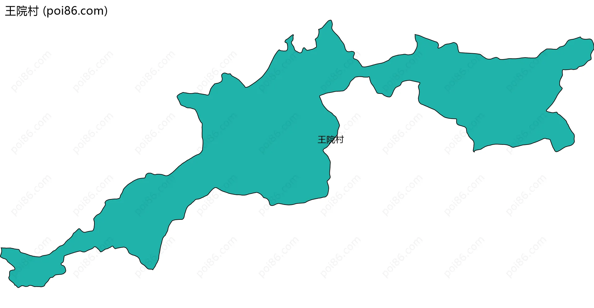 王院村边界地图