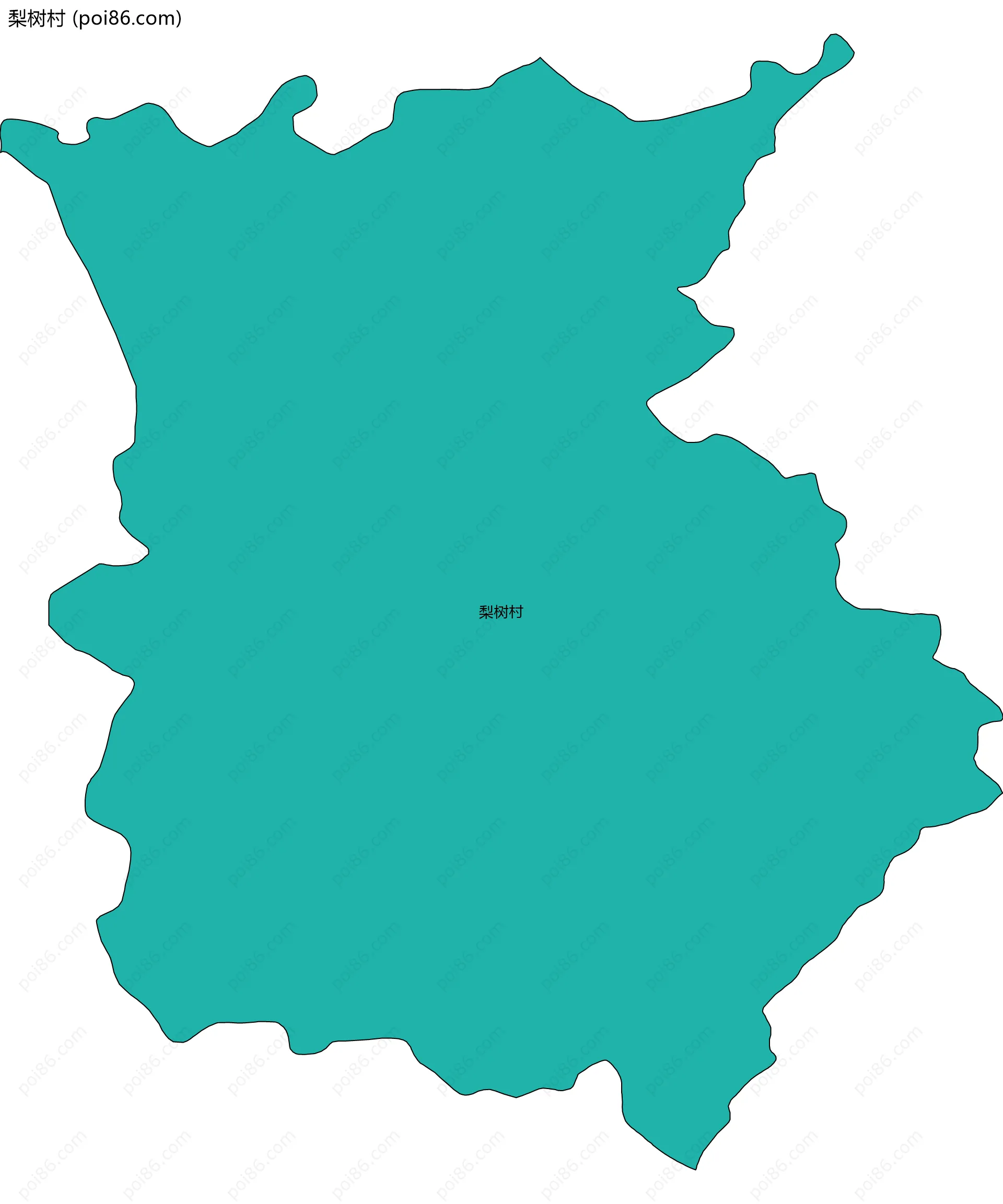 梨树村边界地图