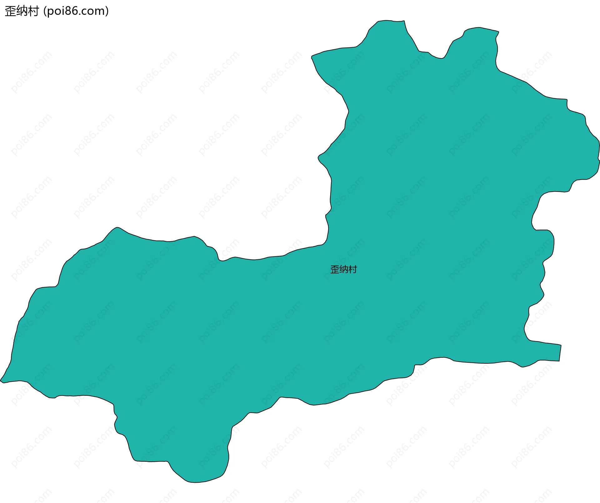 歪纳村边界地图
