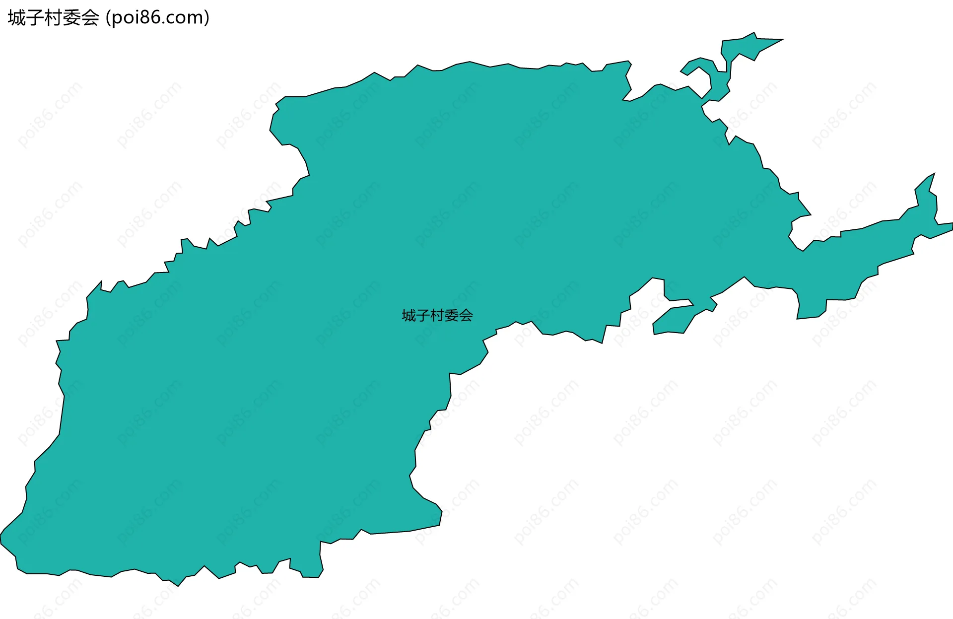 城子村委会边界地图