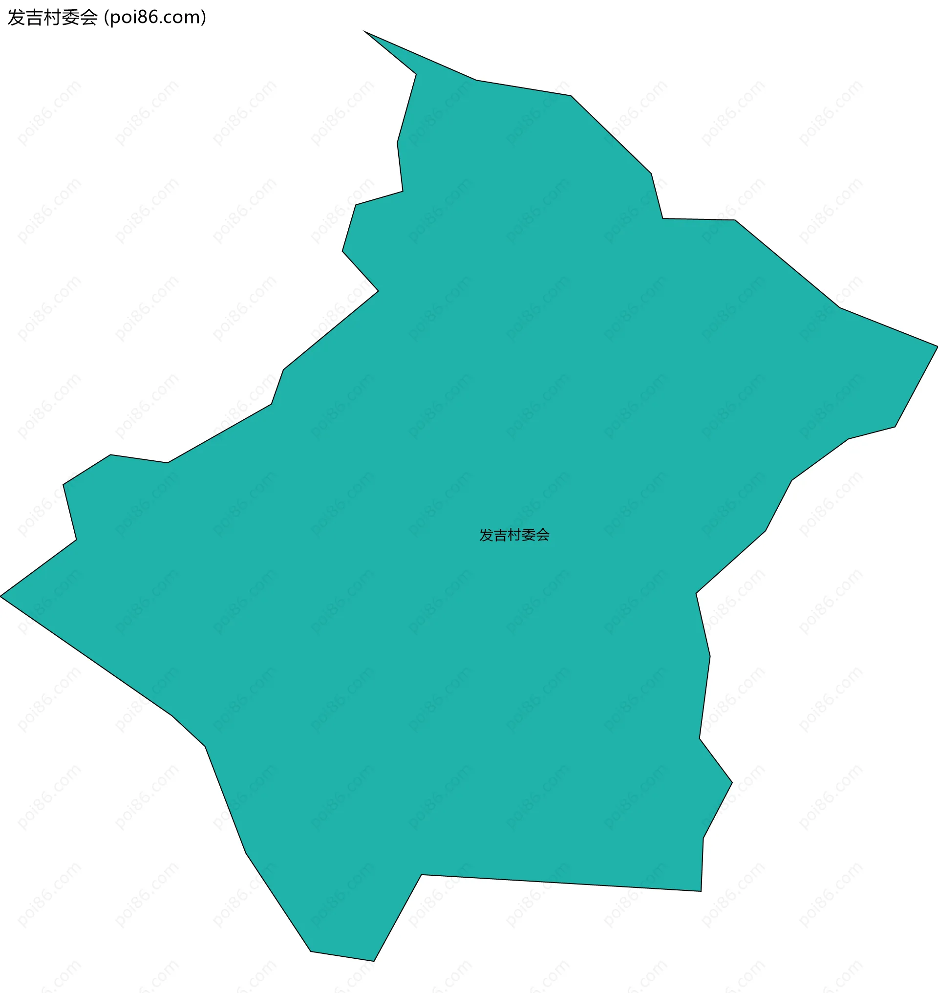 发吉村委会边界地图