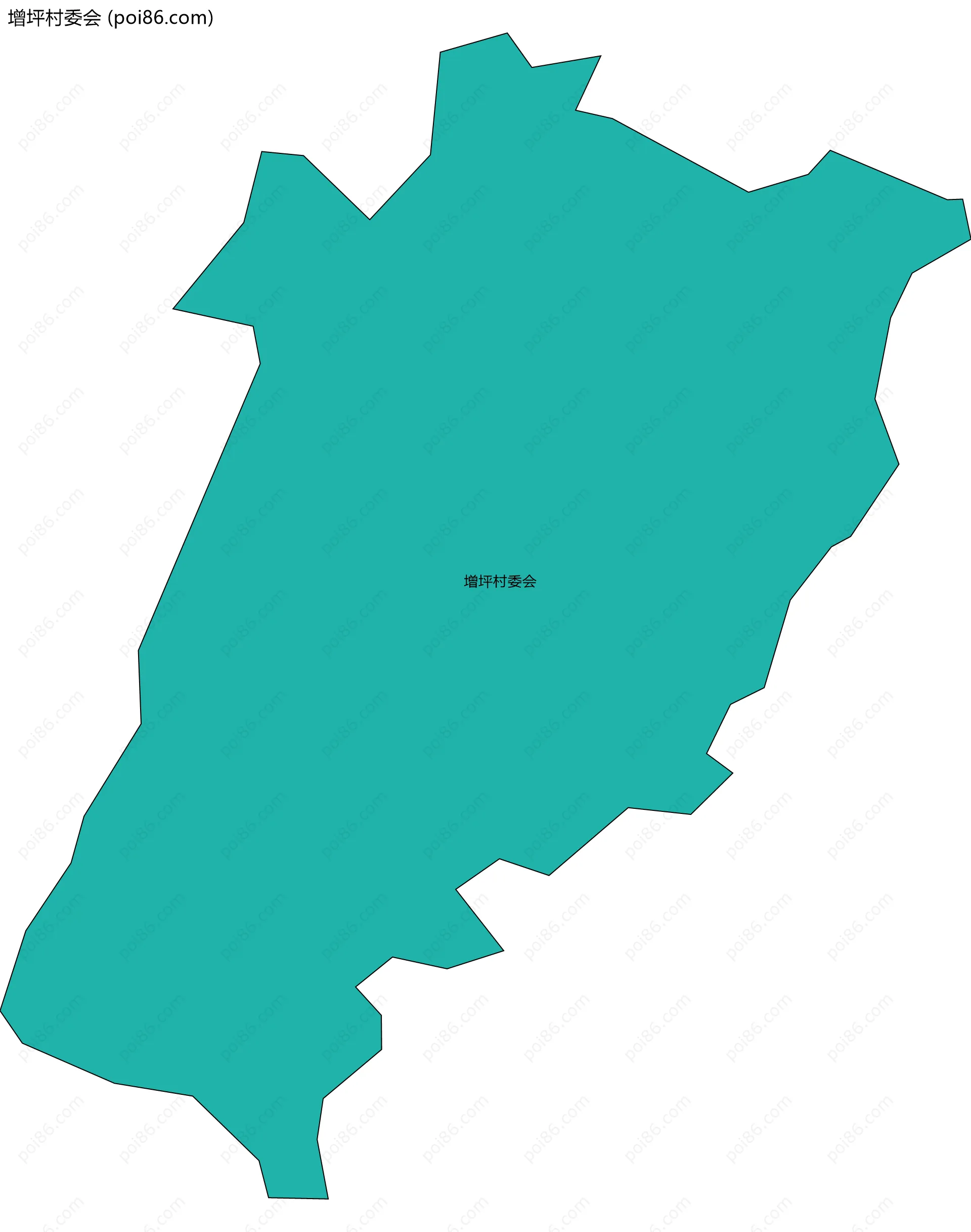 增坪村委会边界地图
