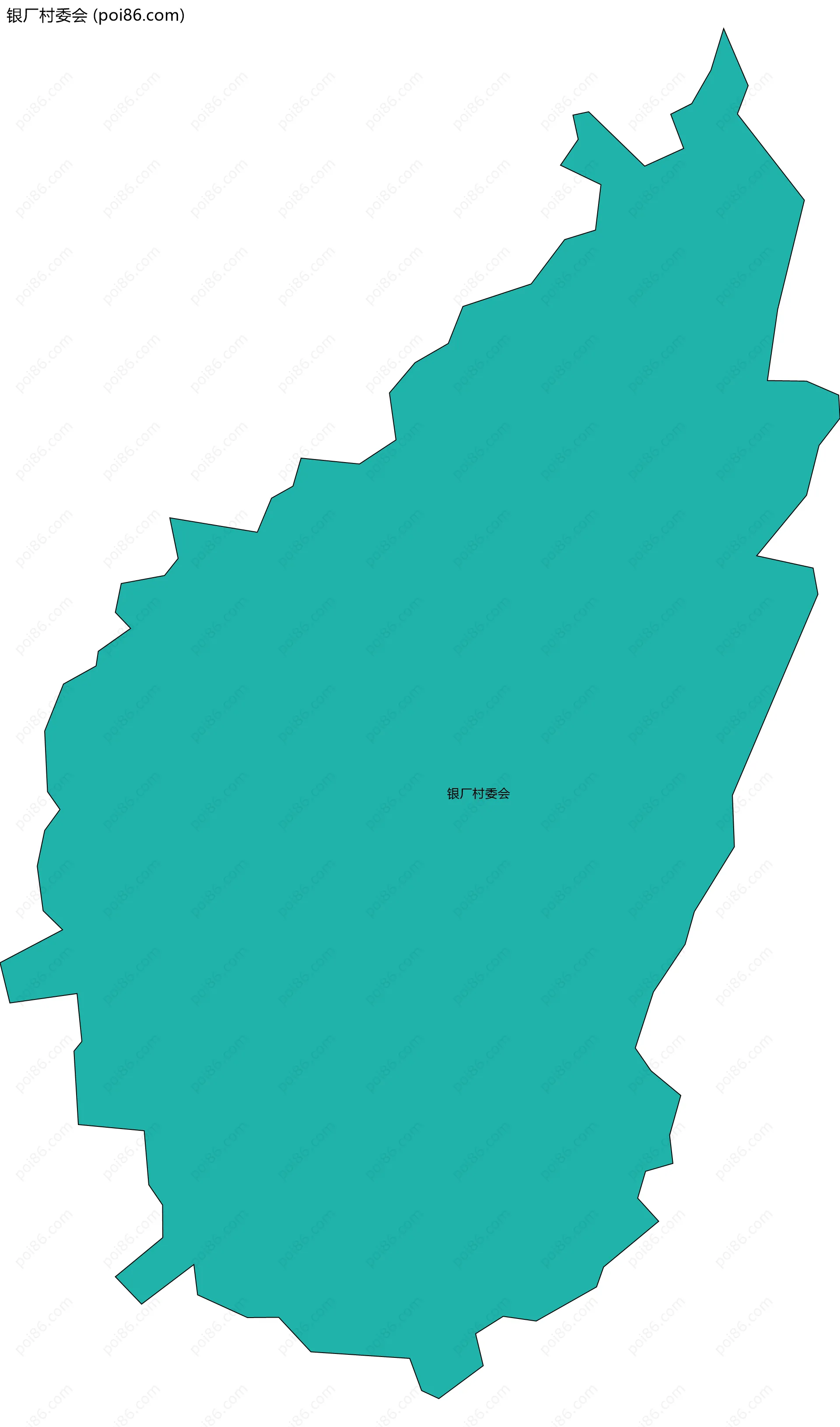 银厂村委会边界地图