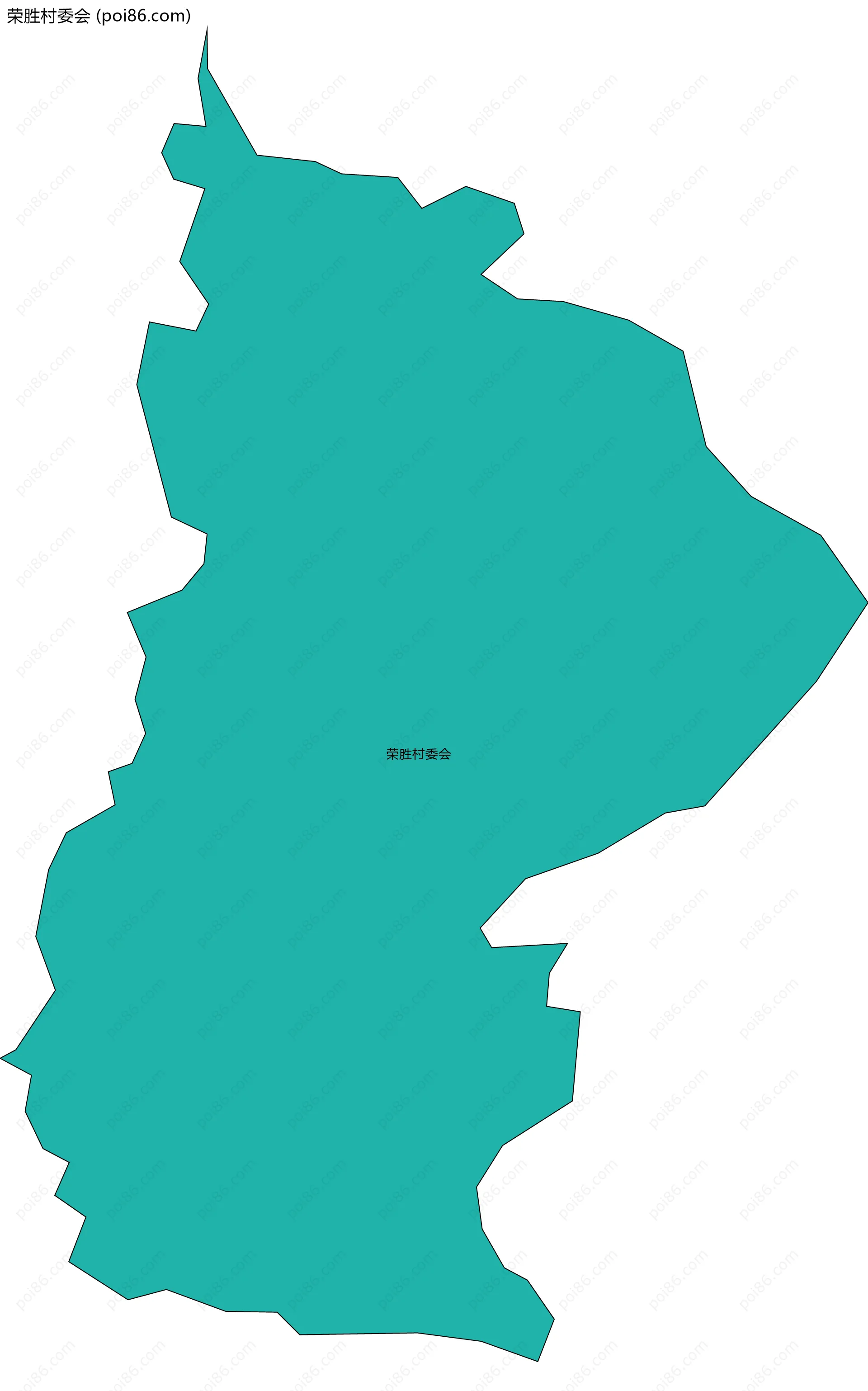 荣胜村委会边界地图
