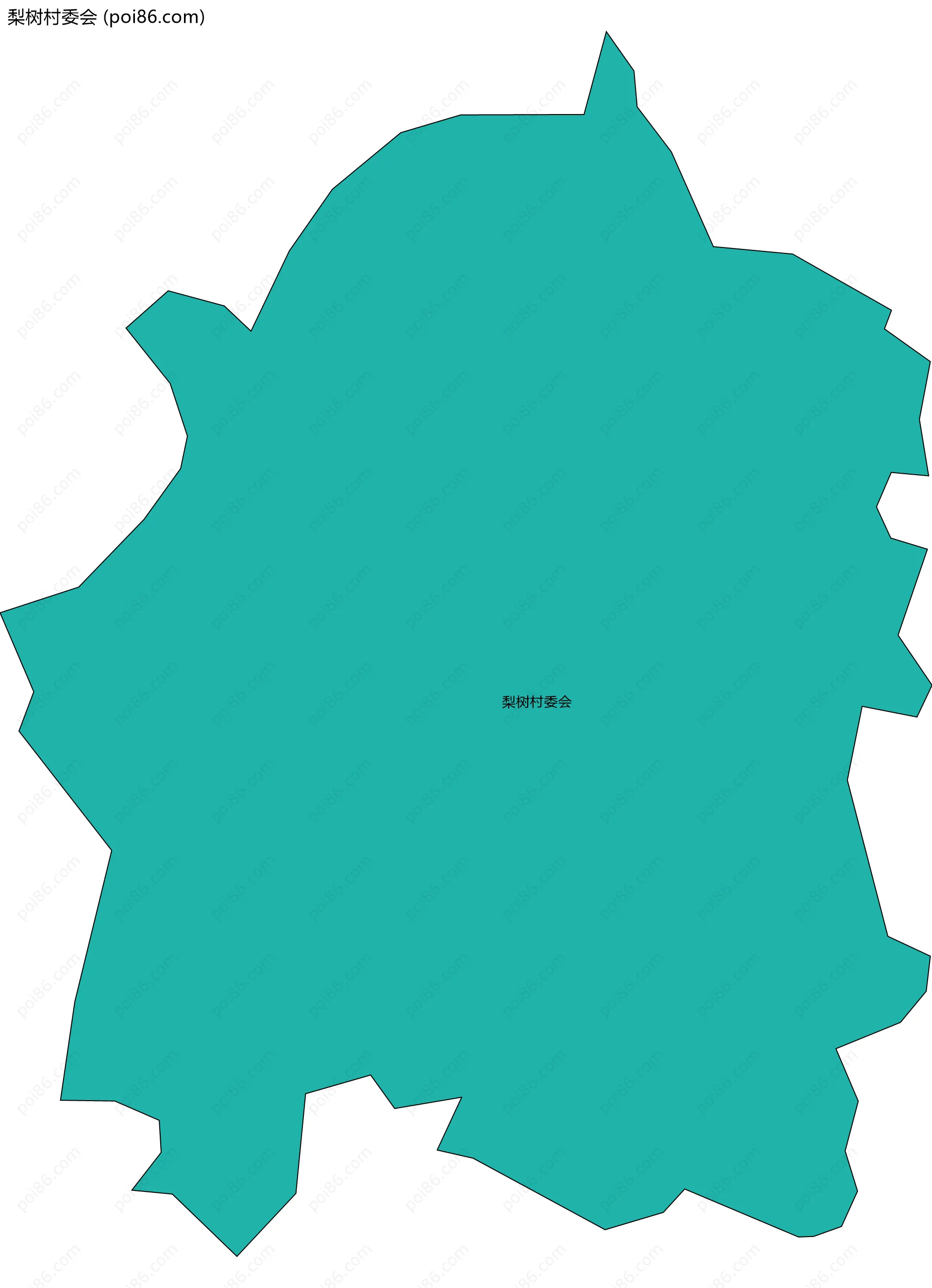 梨树村委会边界地图