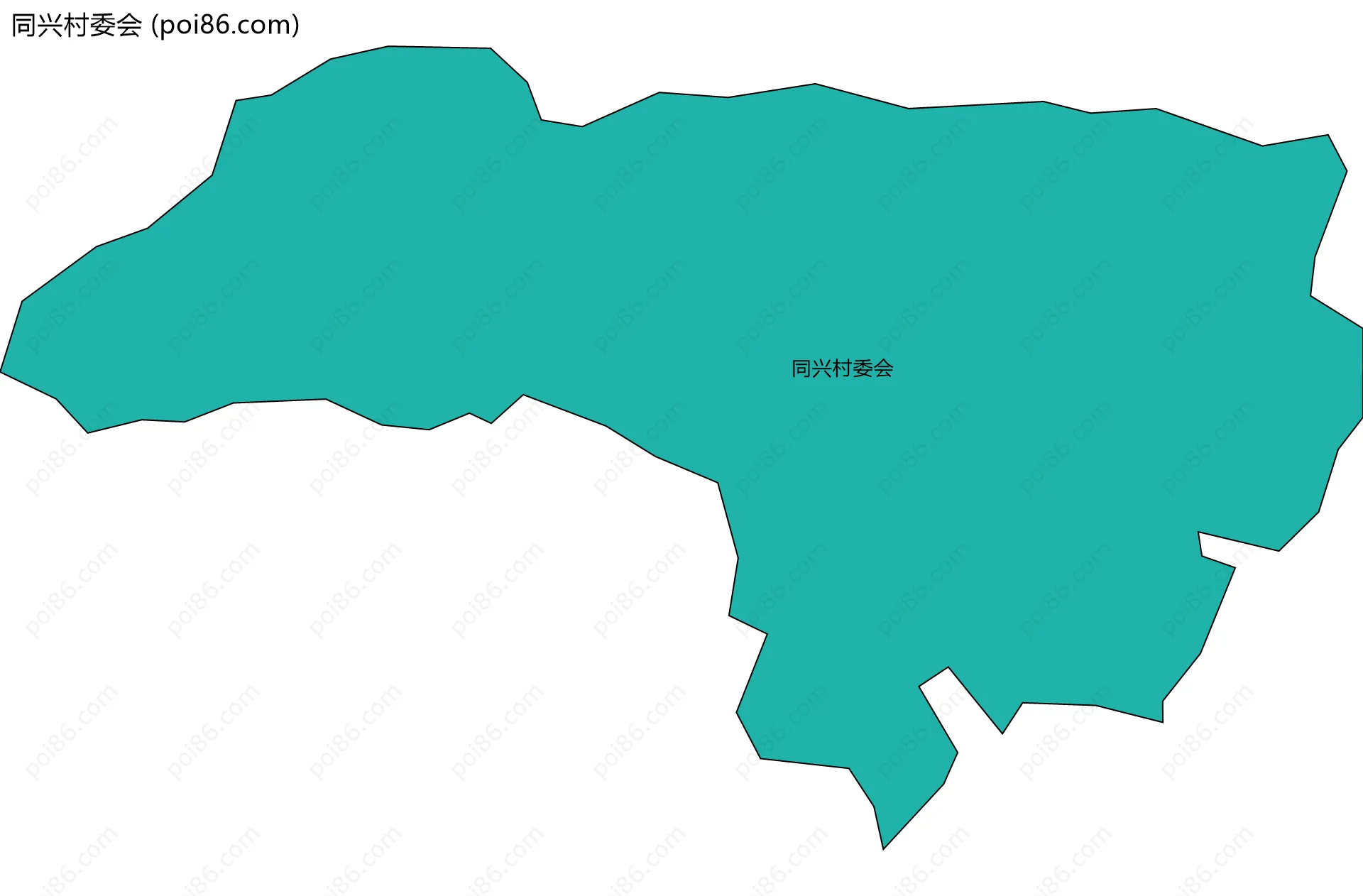 同兴村委会边界地图