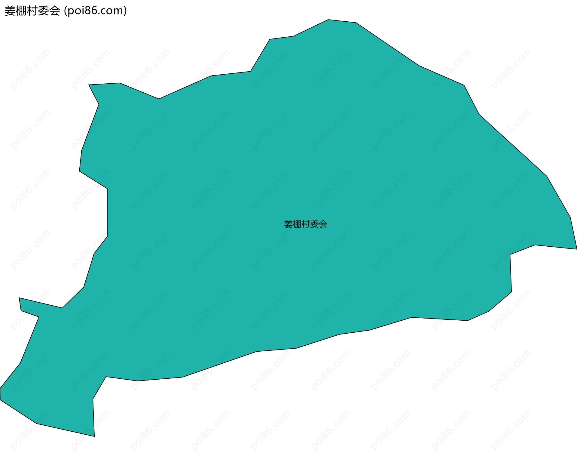 姜棚村委会边界地图